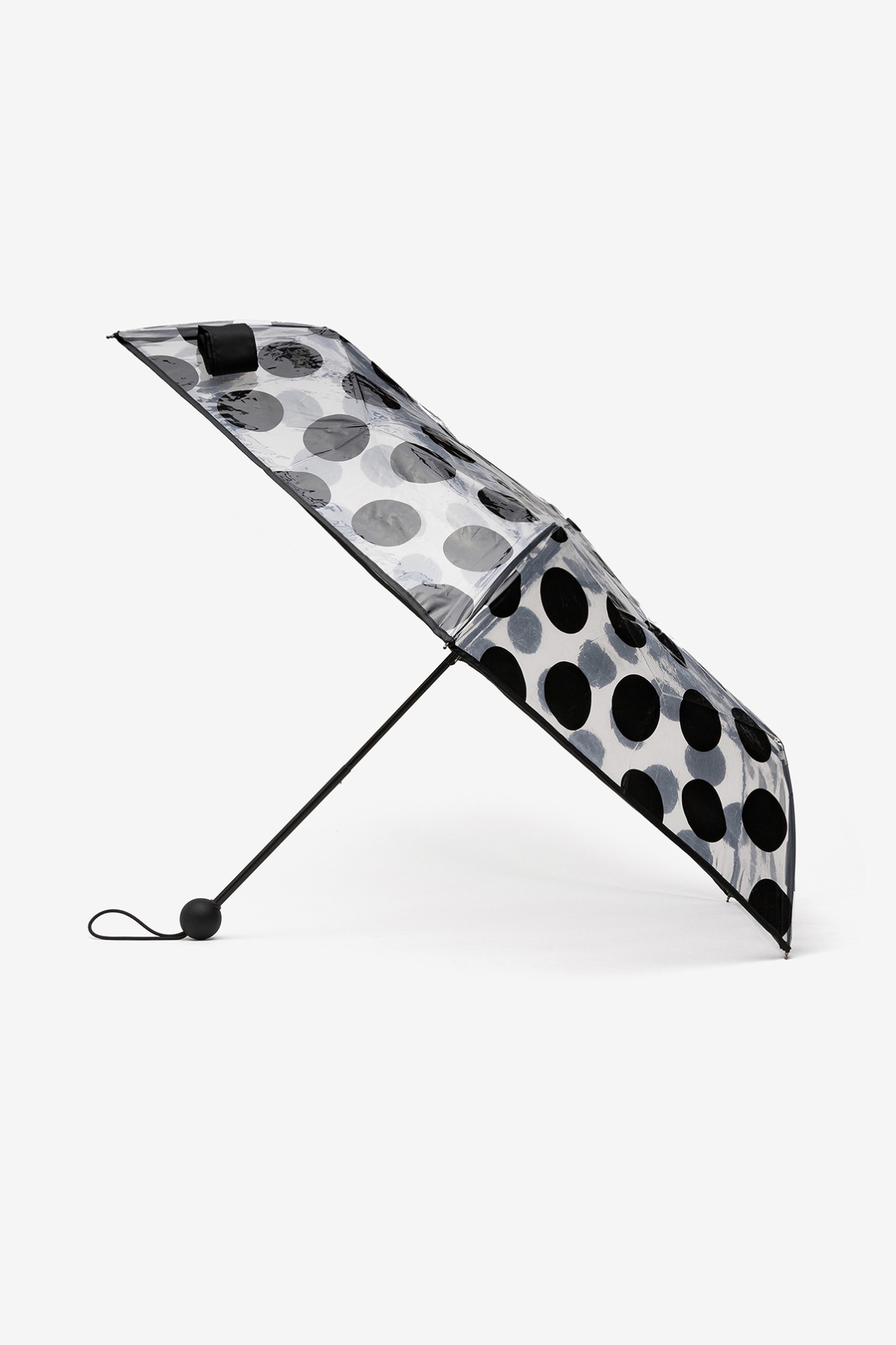 Clear Umbrella With Black Dots