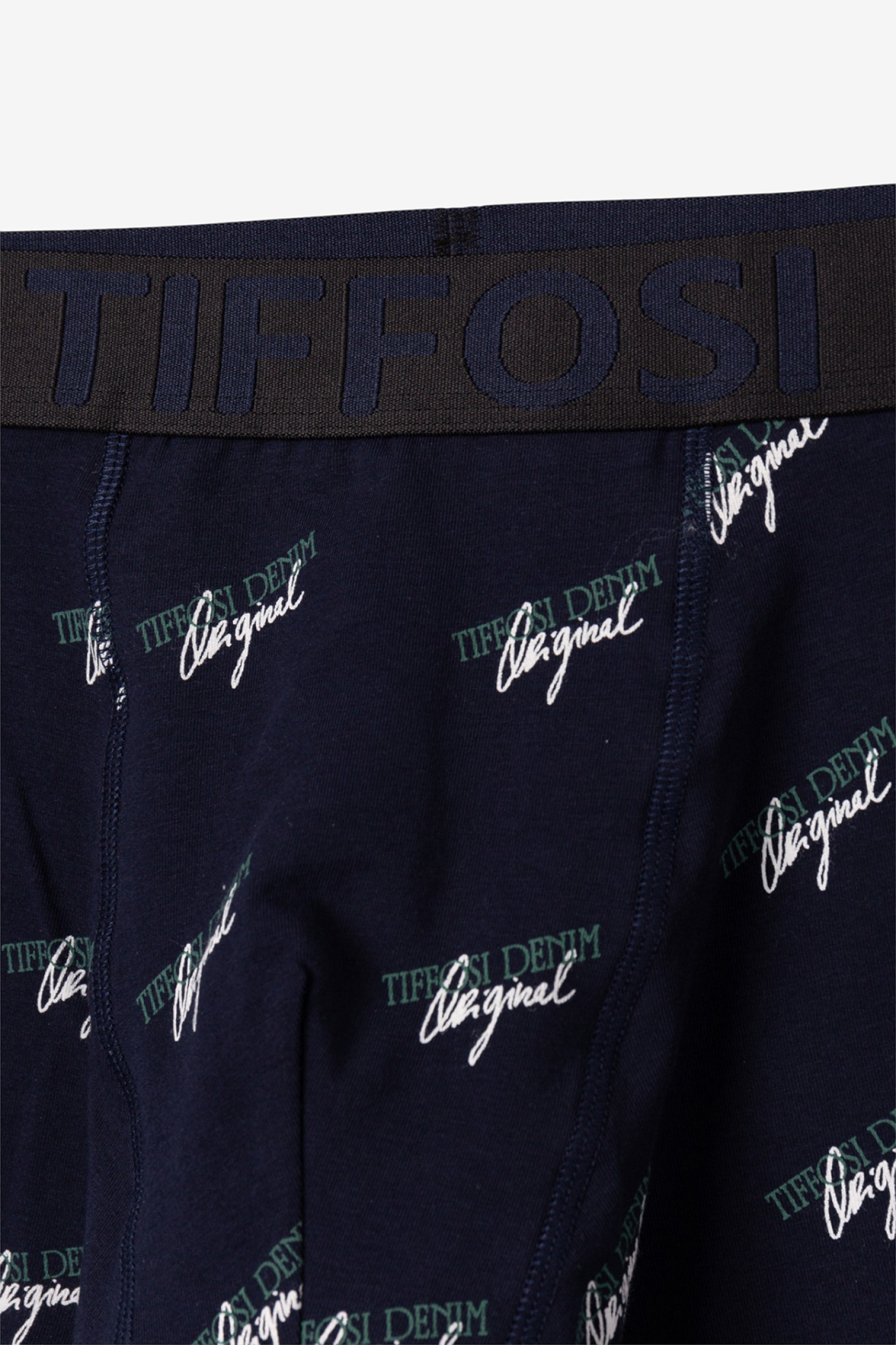 Blue Boxer Shorts Print