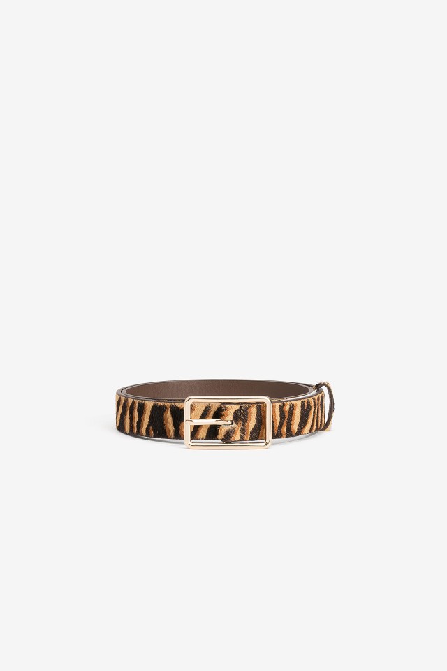 Cintur�n estampado animal