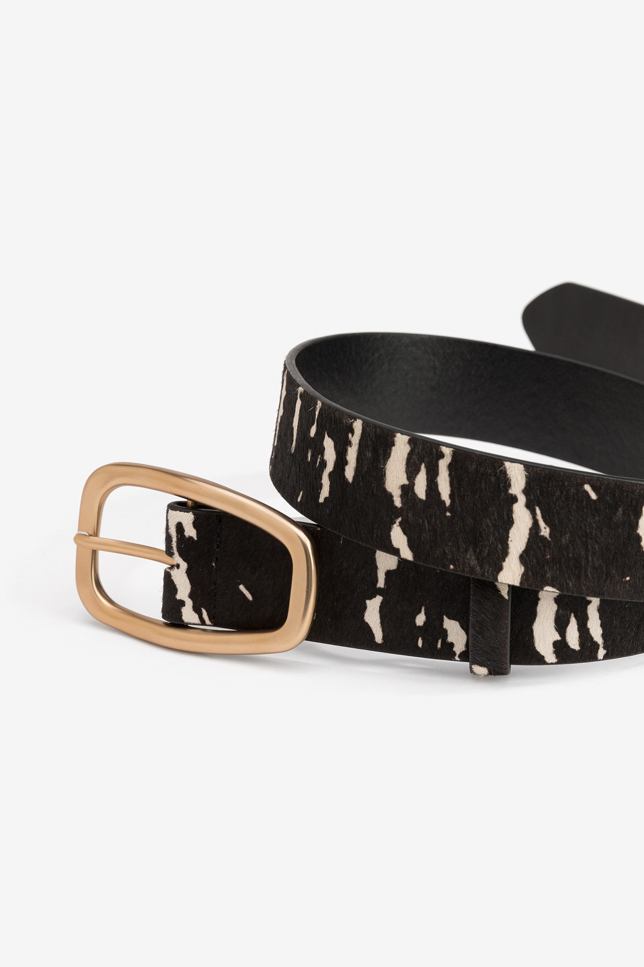 Cinto Preto Estampado