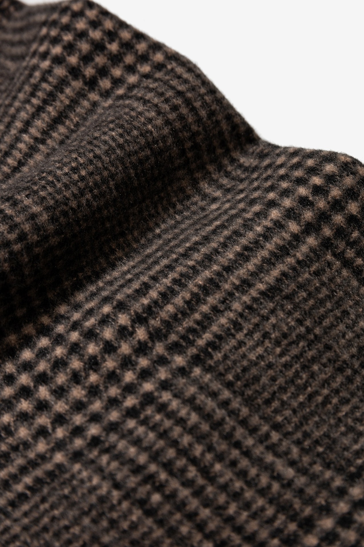 Dark Grey Checked Scarf