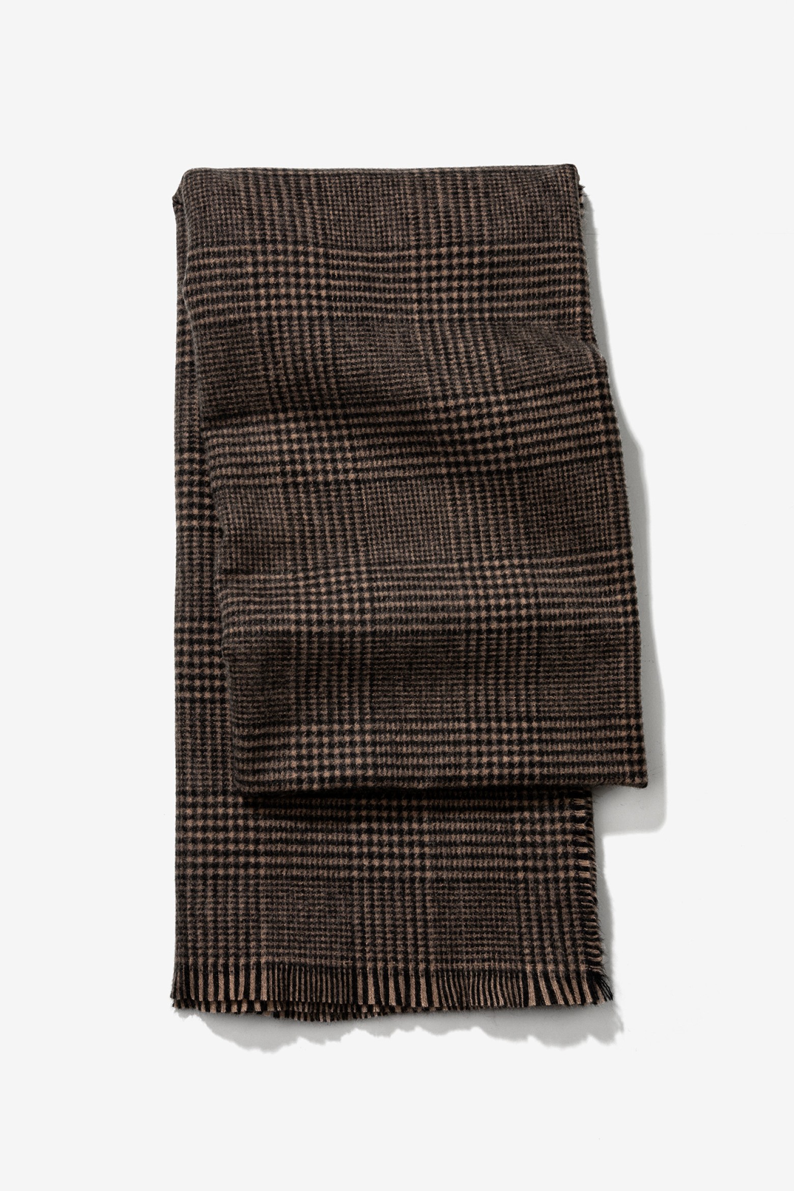 Dark Grey Checked Scarf
