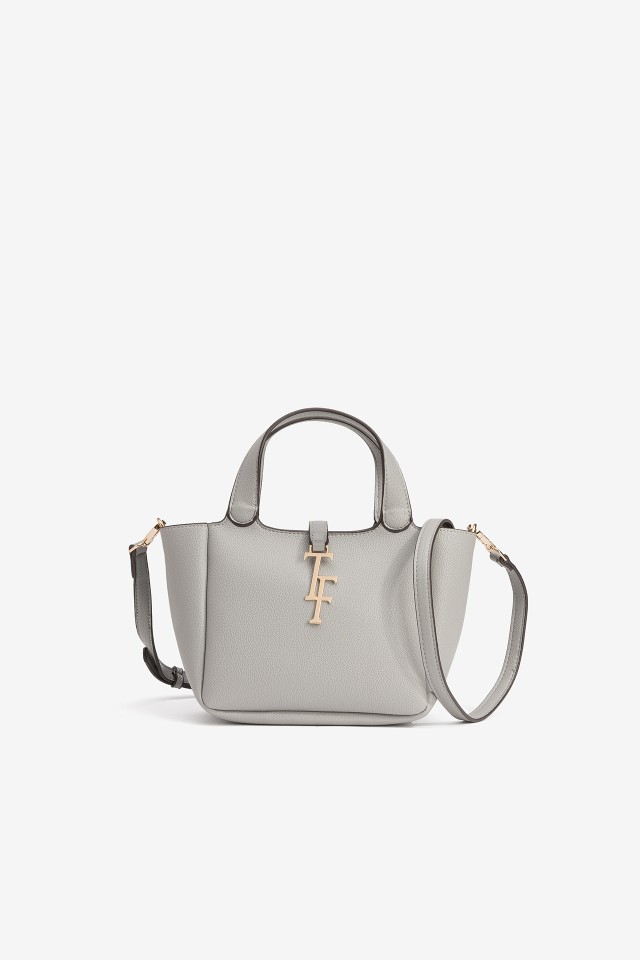 Shopper cinza claro minimalista