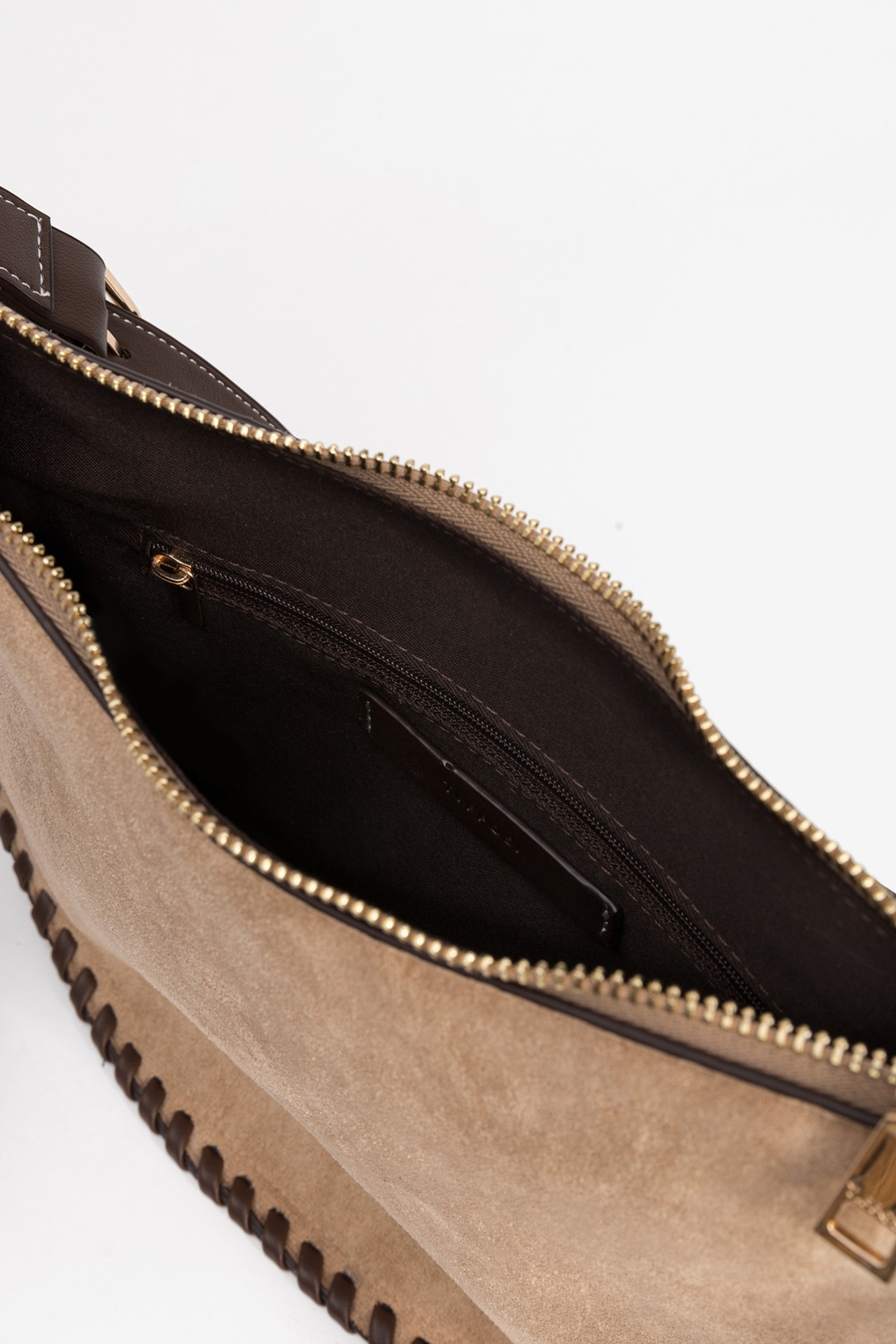 Bolso bandolera beige chic