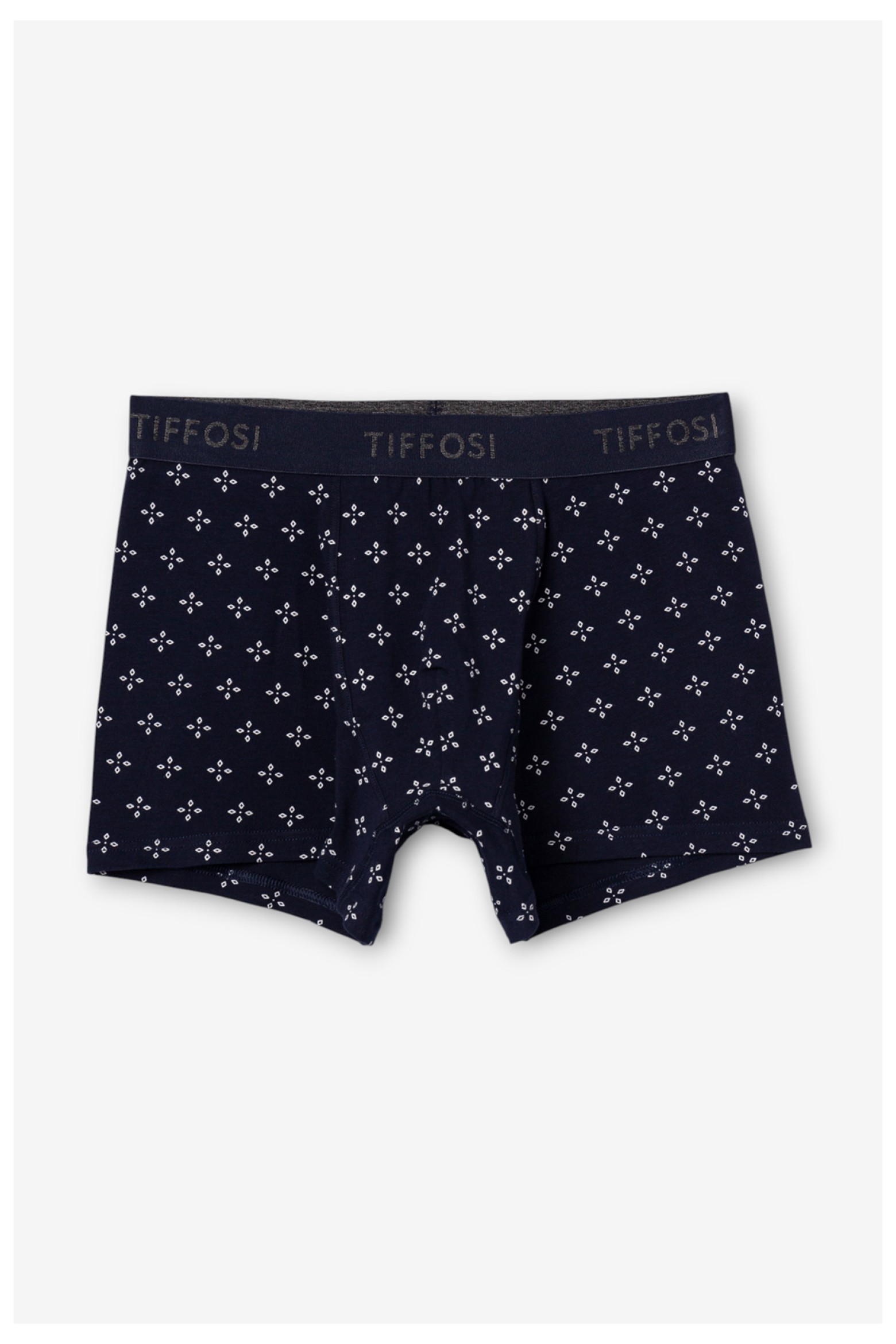 Navy Geometric Boxer Briefs
