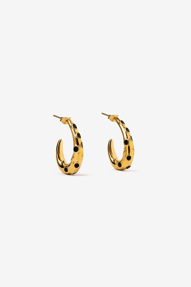 Chunky Golden Hoop Earrings