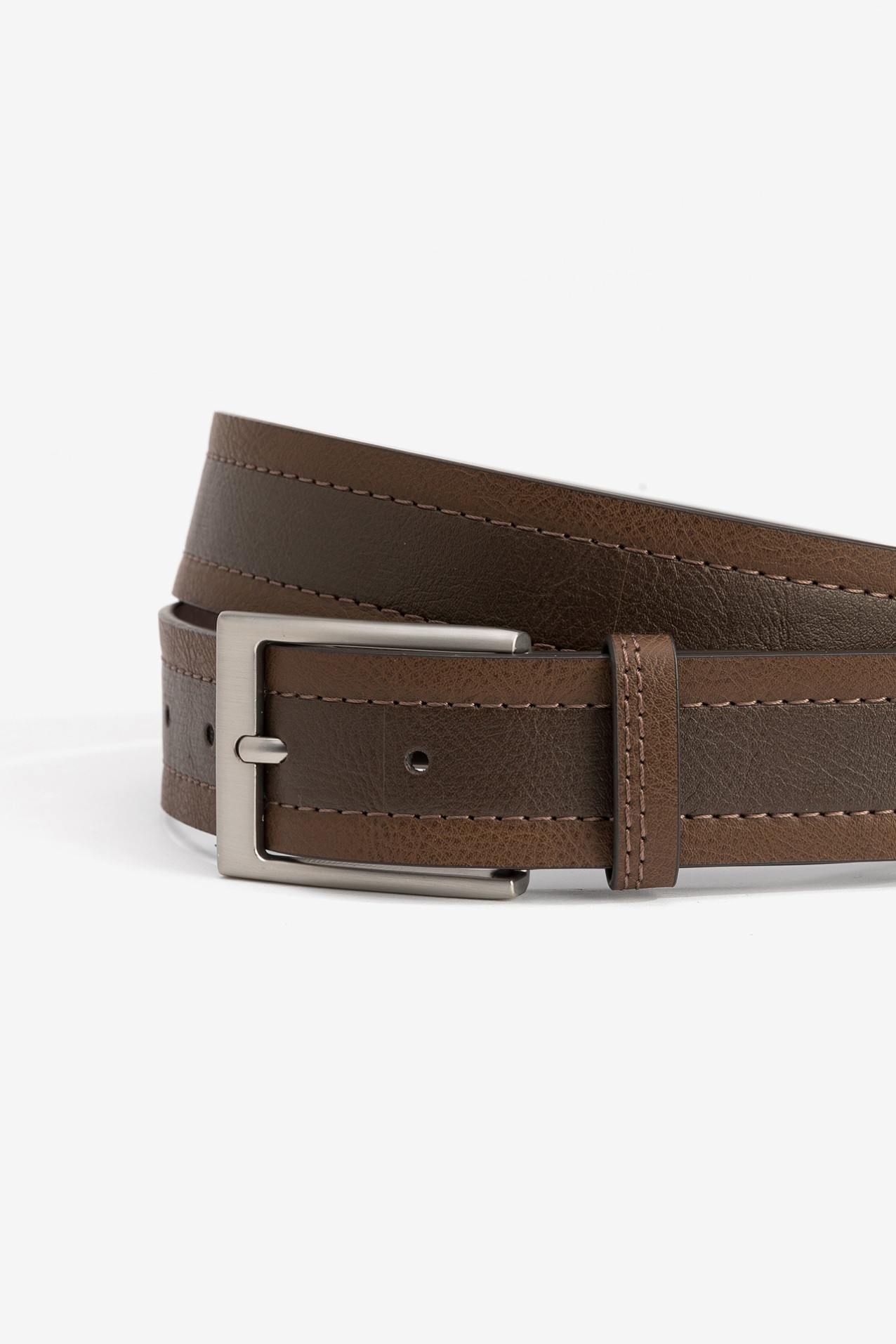 Brown Belt With Silver Buckle