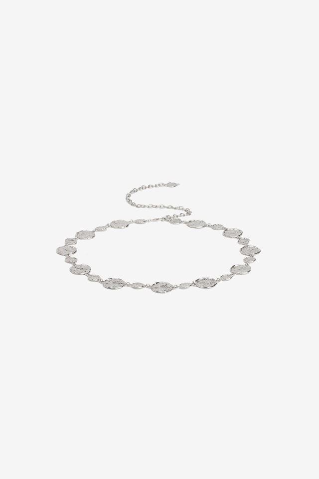 Cintur�n plateado de eslabones
