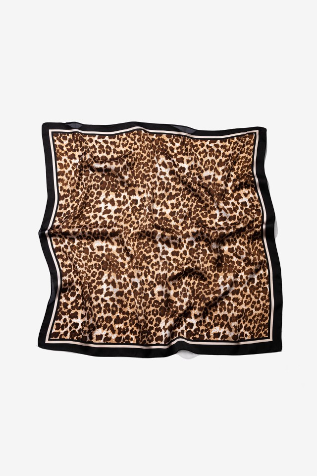 Chocolate Animal Print Scarf