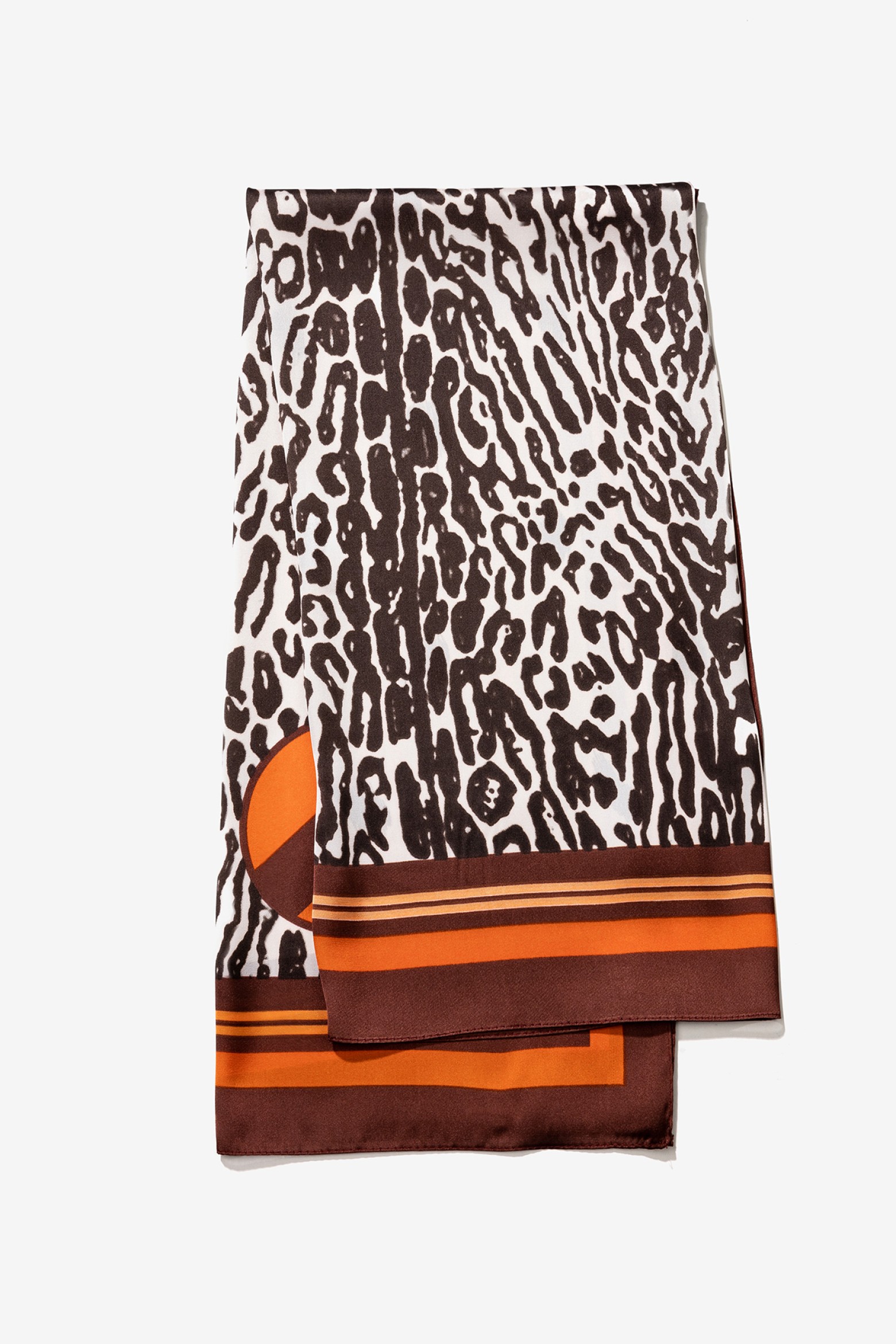 Brown Animal Print Scarf