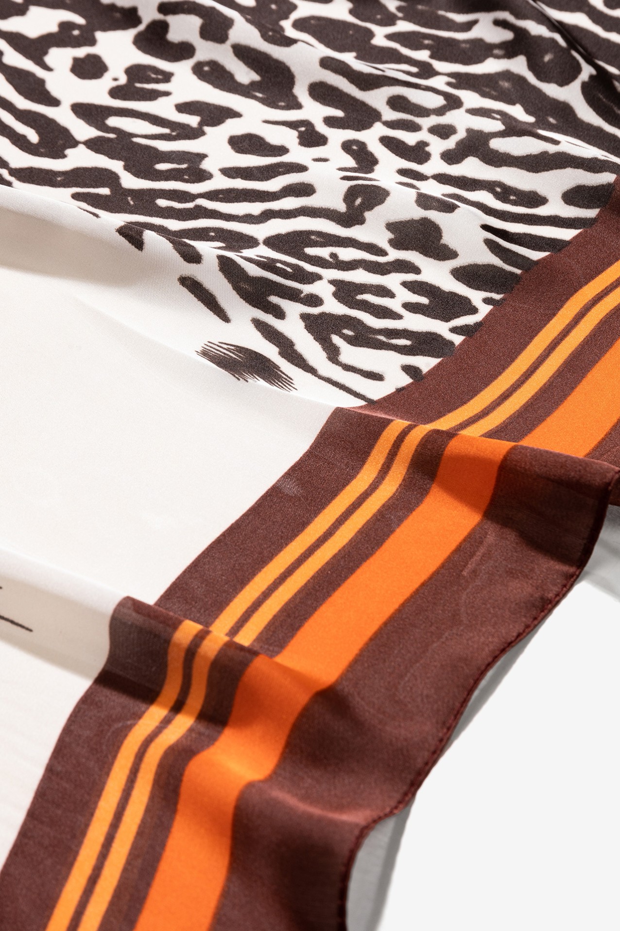 Brown Animal Print Scarf