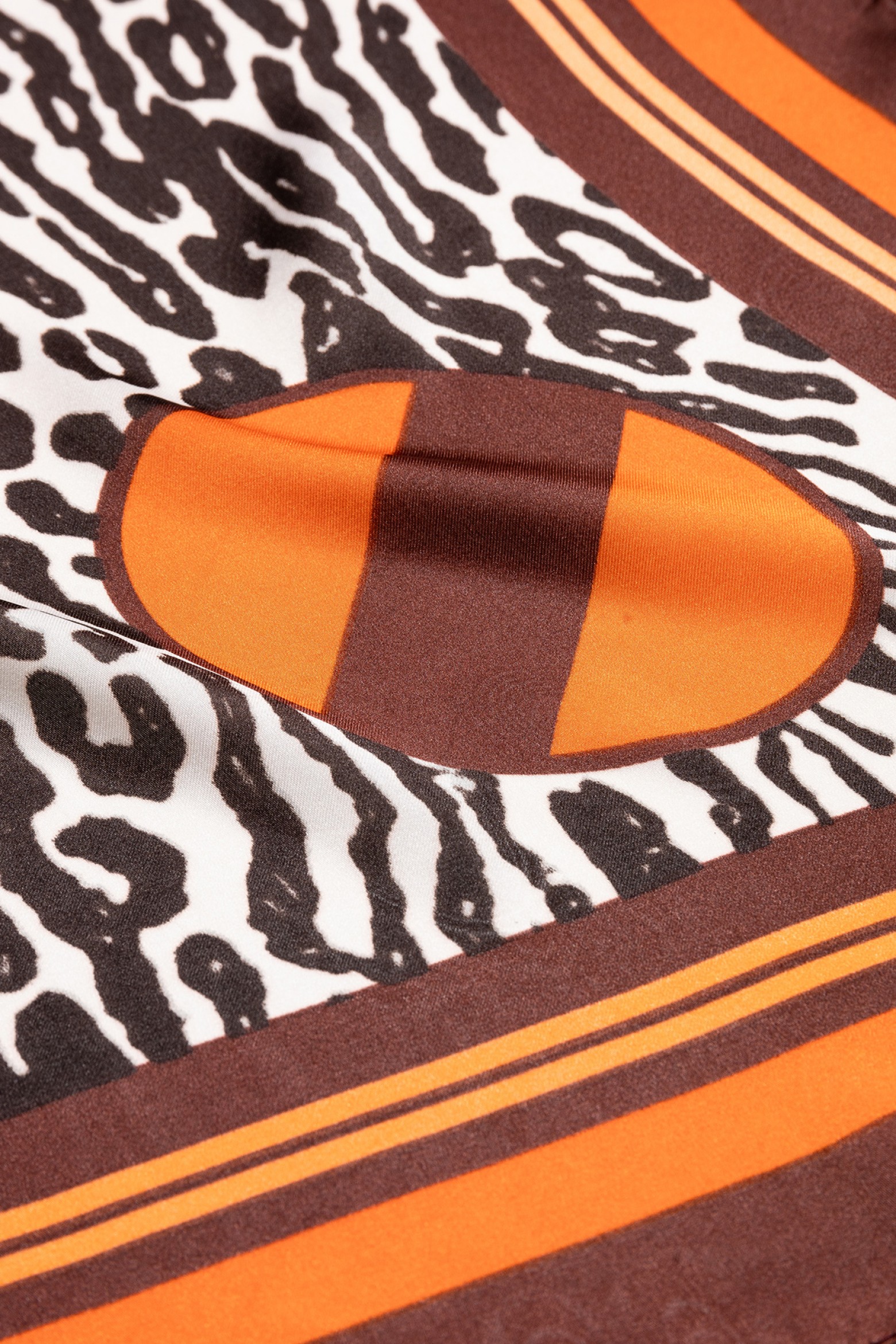 Brown Animal Print Scarf