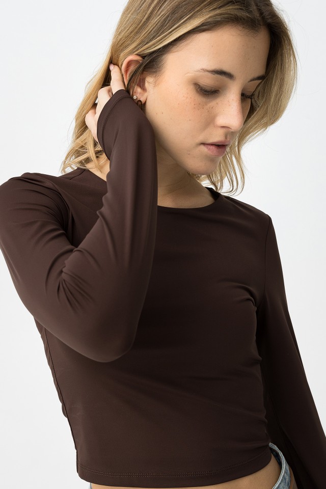 T-shirt Chocolate Super Slim T-shirt Chocolate Super Slim