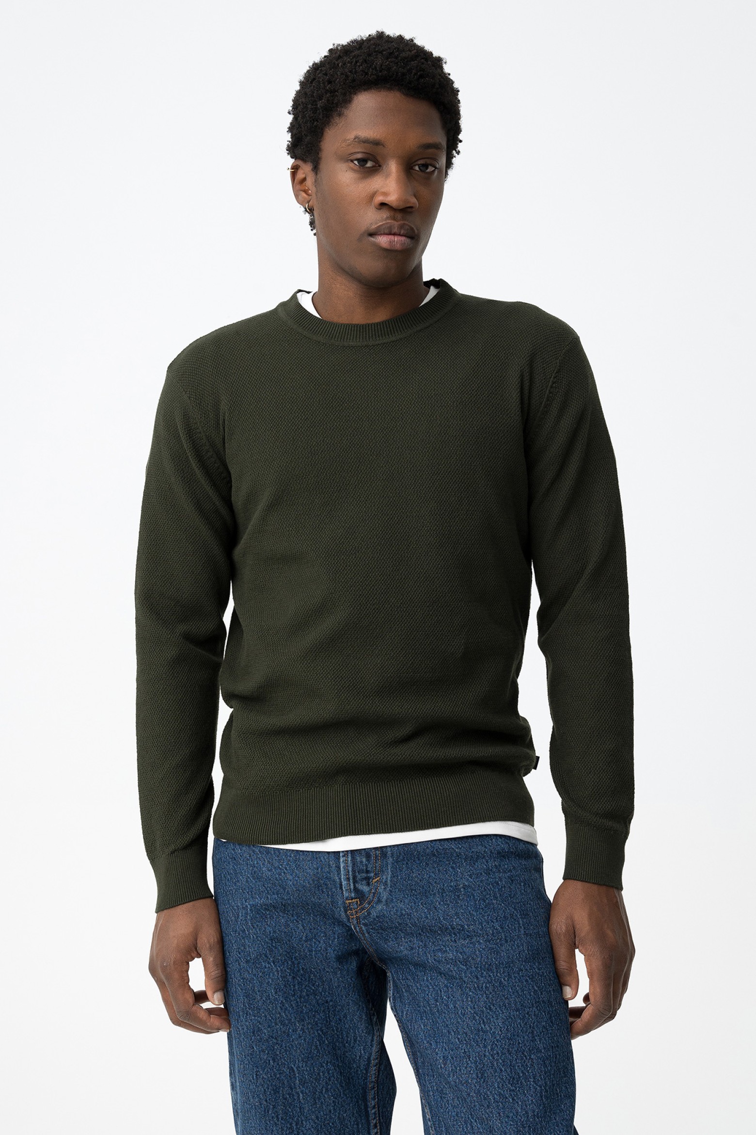 Jersey verde oscuro regular