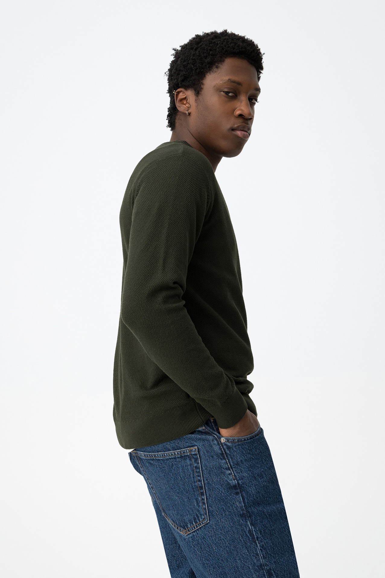 Jersey verde oscuro regular