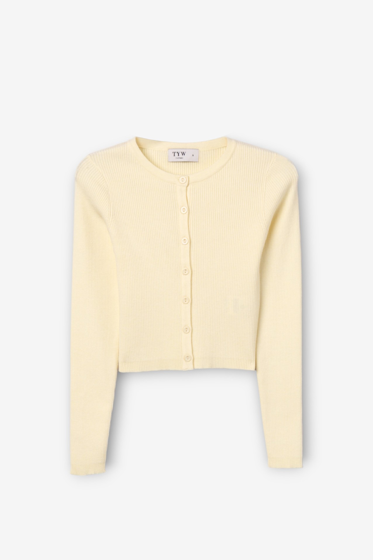 Yellow Slim Cardigan