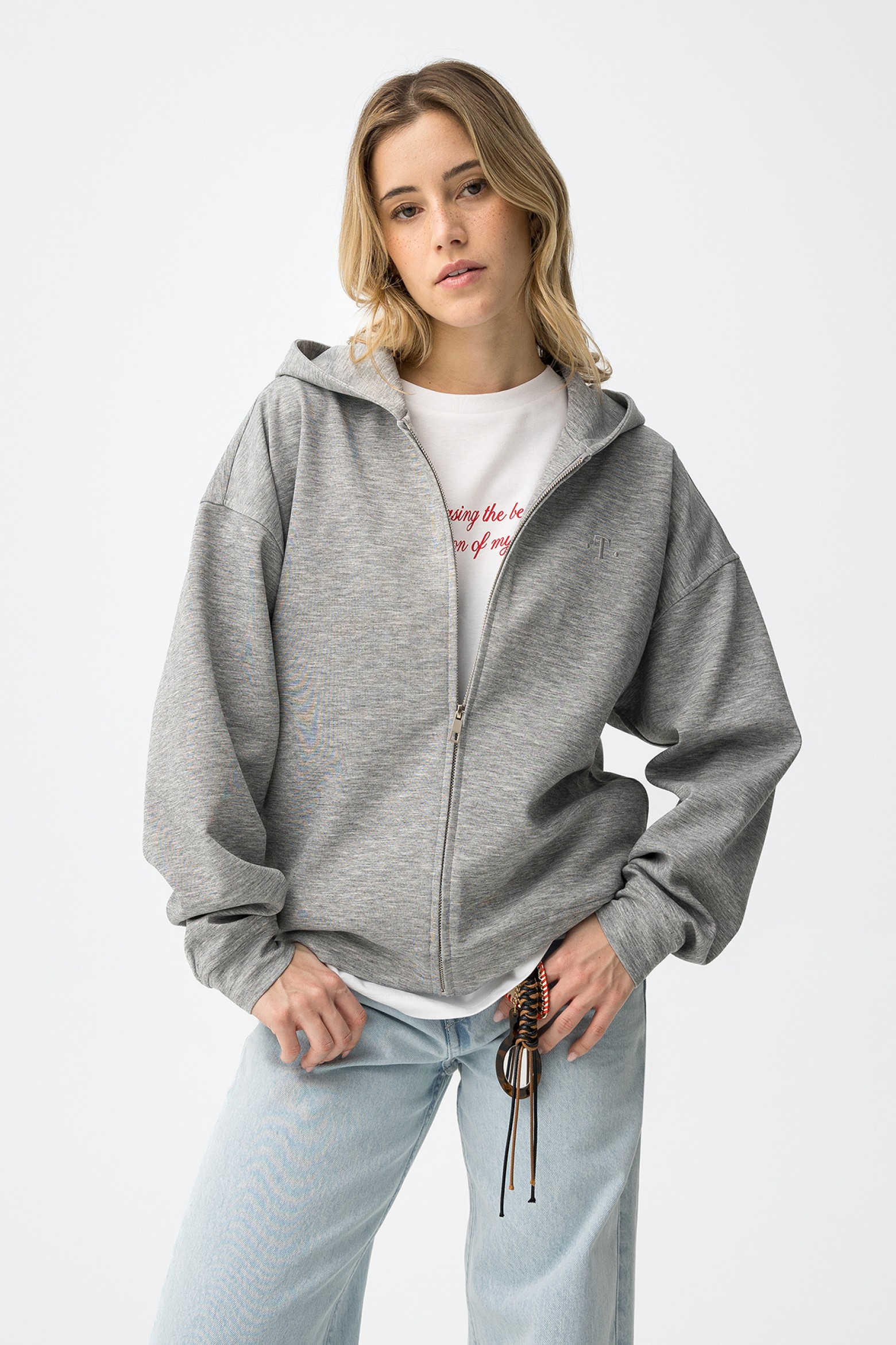 Casaco Cinzento Relaxed