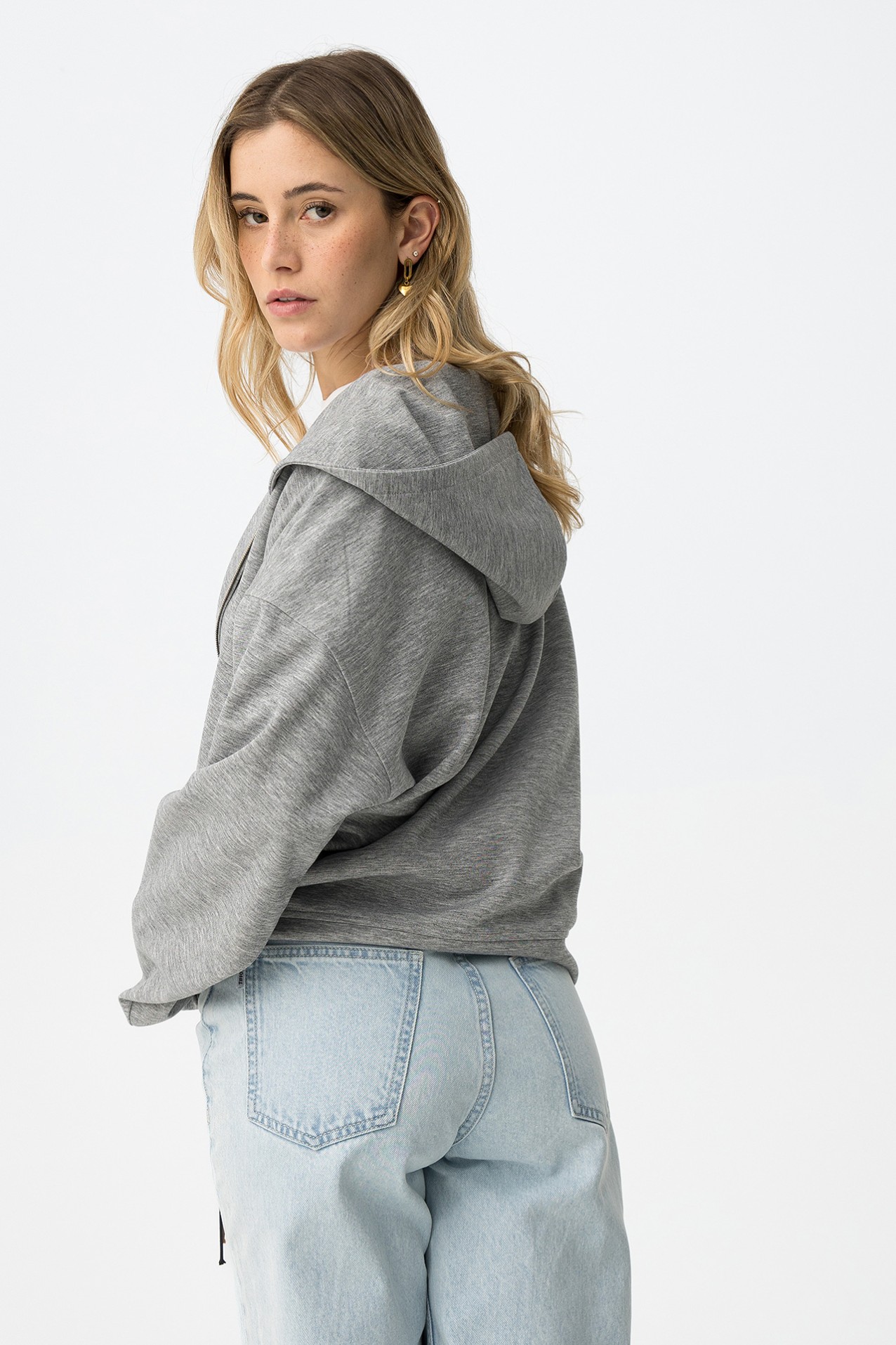 Casaco Cinzento Relaxed