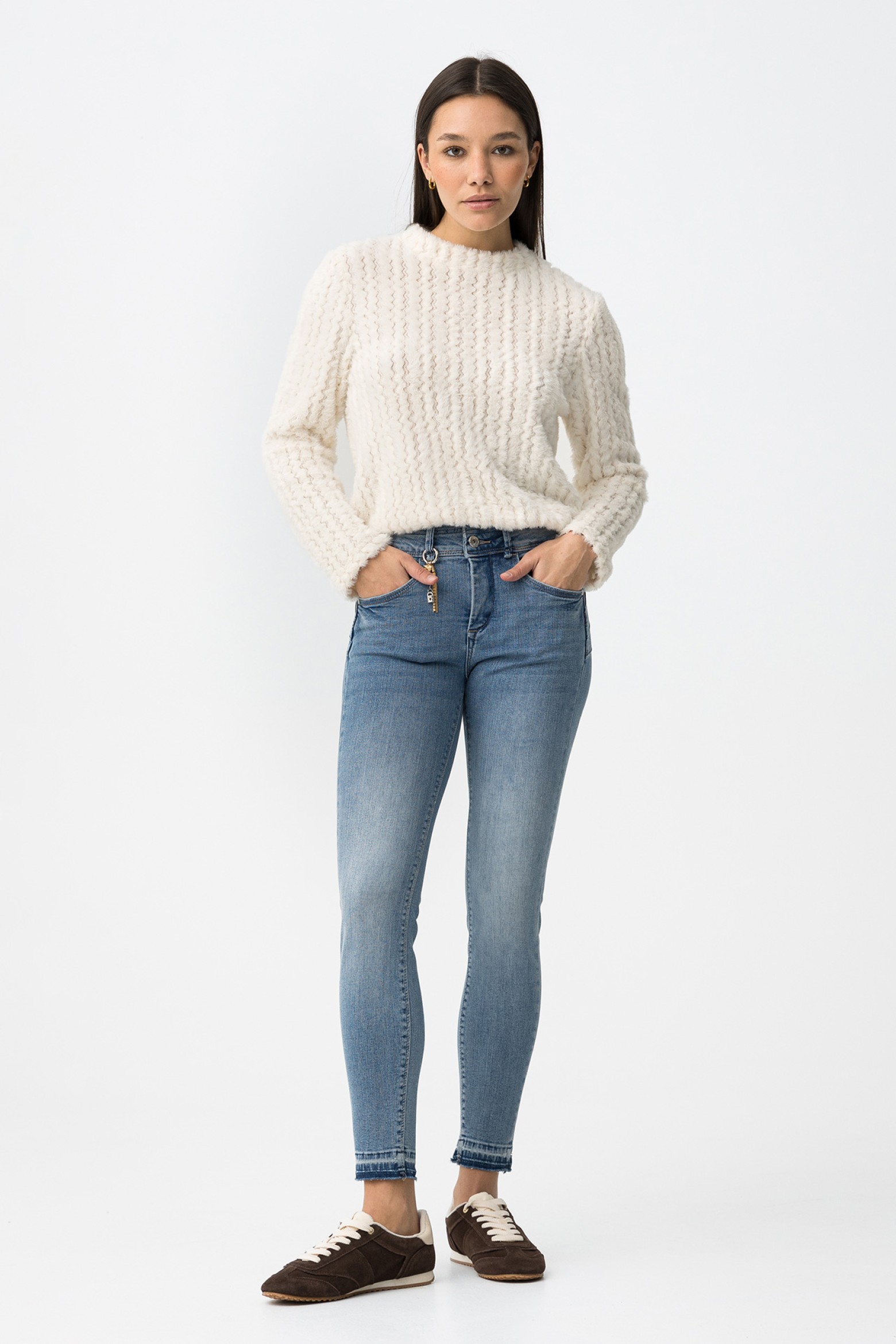 Double-Up Skinny Jeans