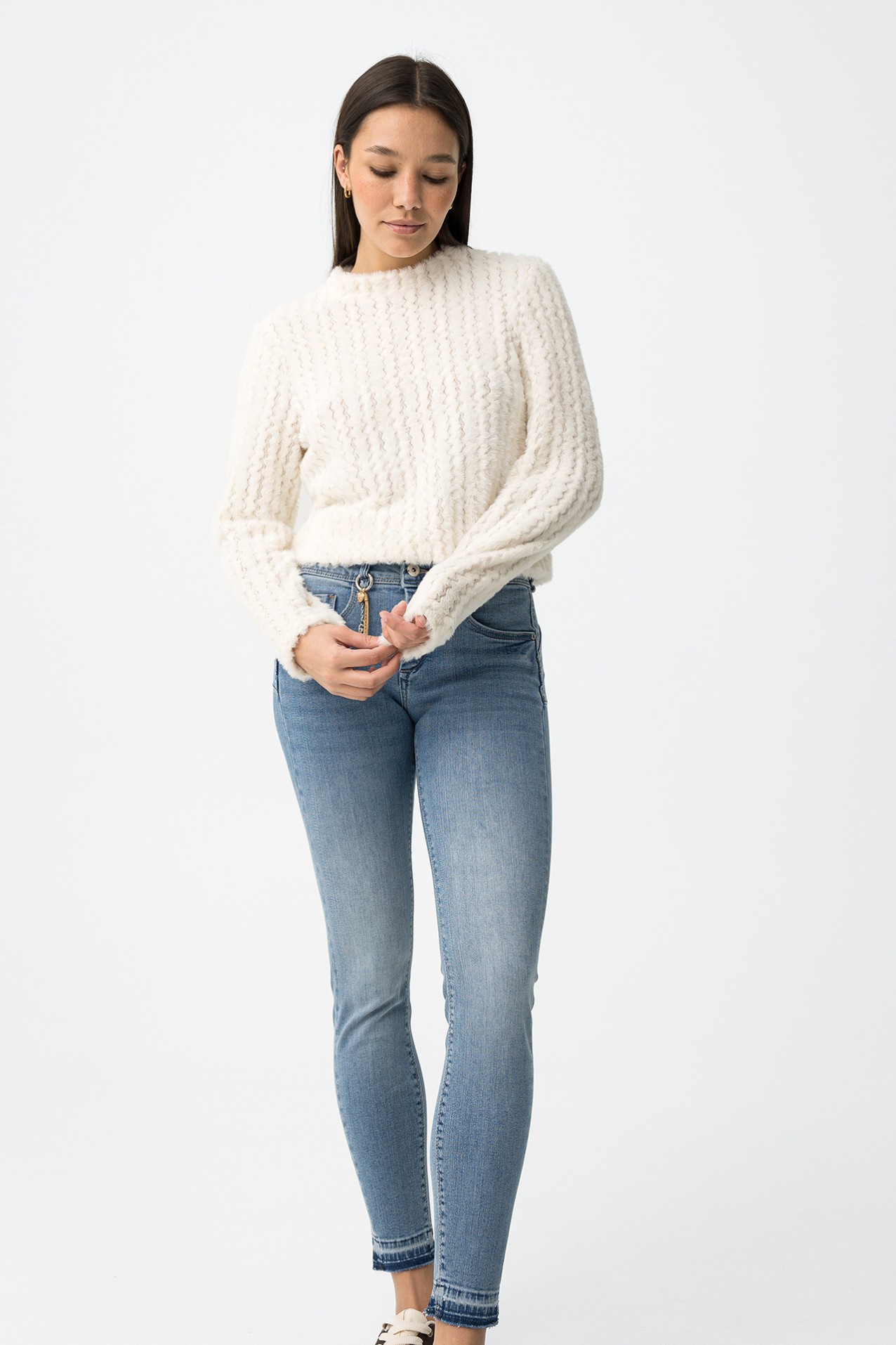 Double-Up Skinny Jeans