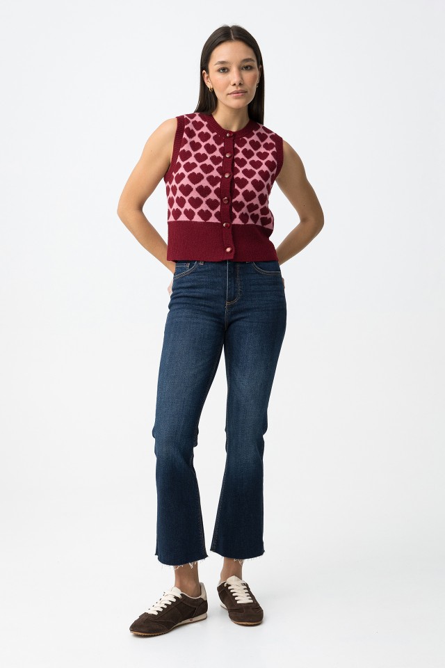 Dark Blue Cropped Jeans