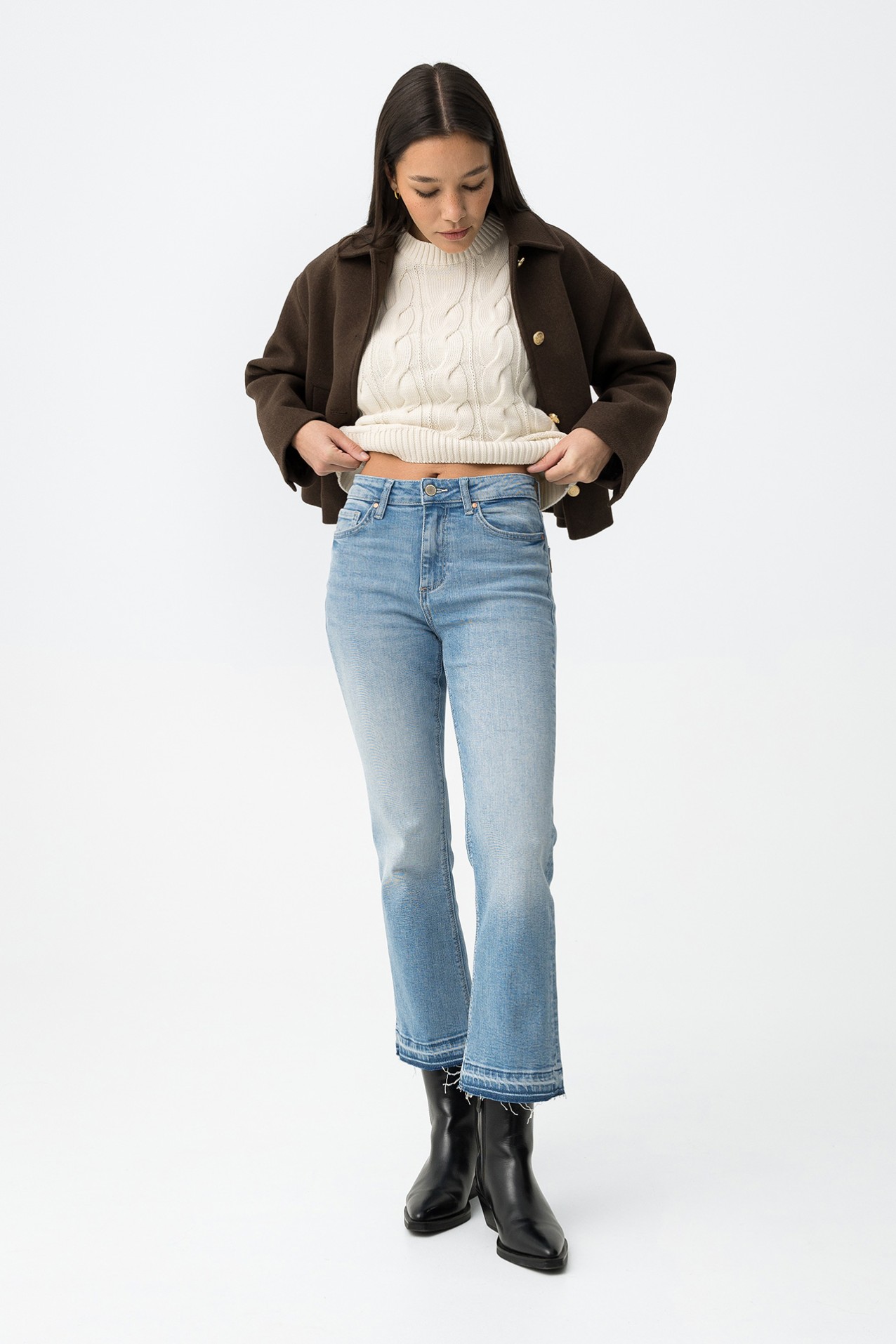 Light Blue Cropped Jeans