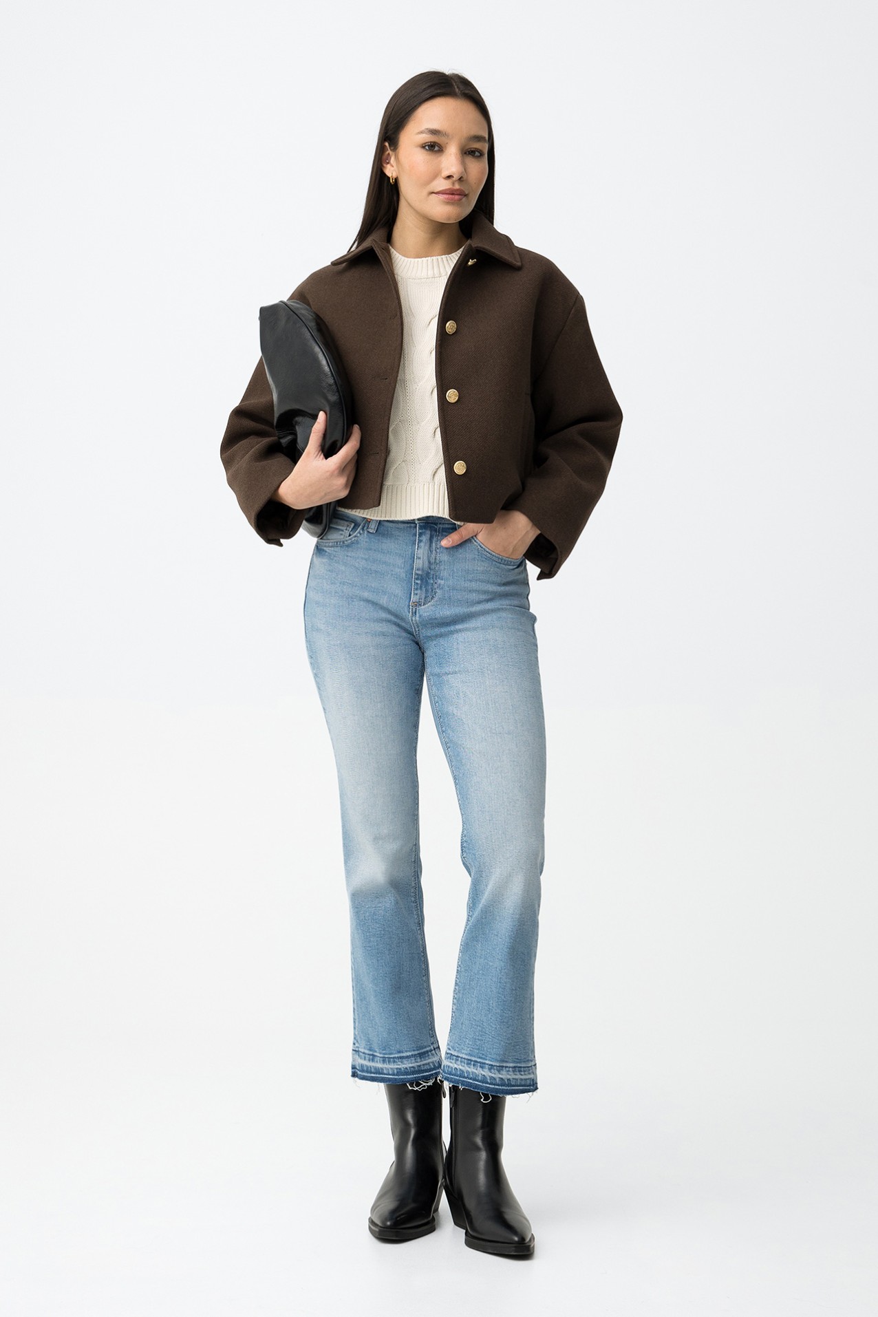 Light Blue Cropped Jeans