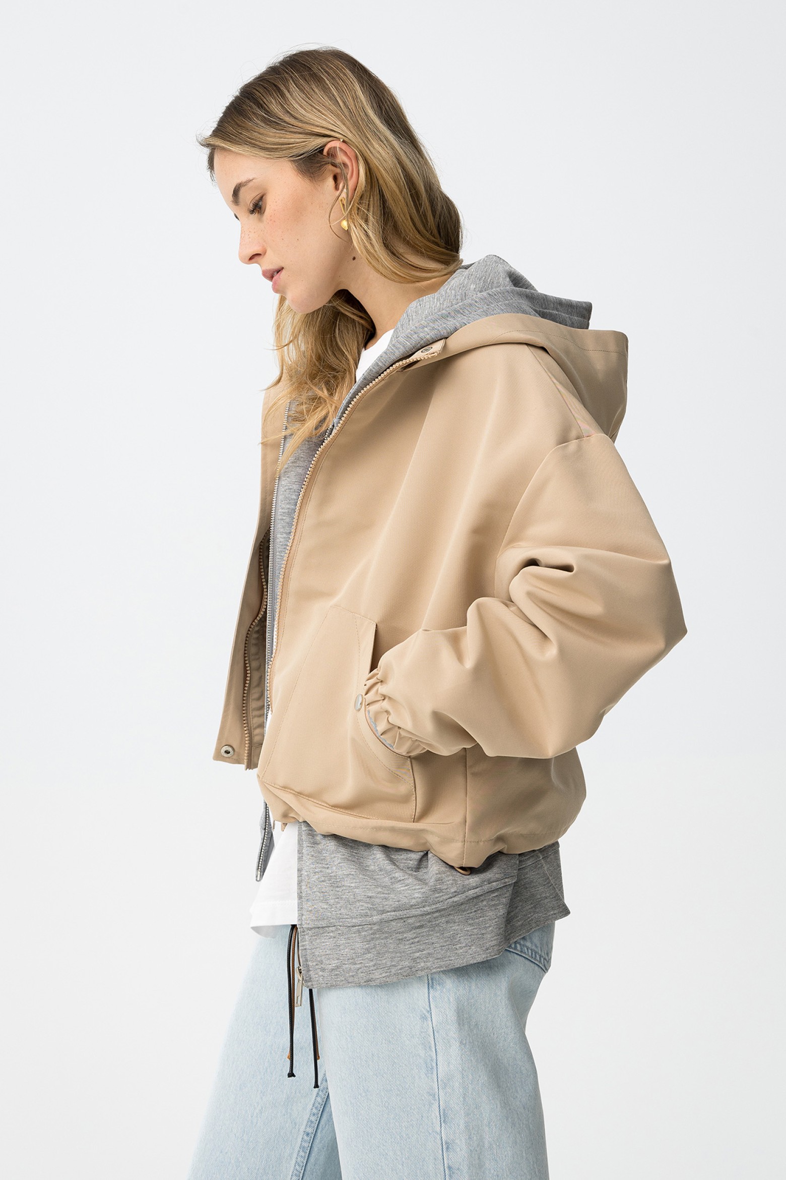 Beige Relaxed Jacket