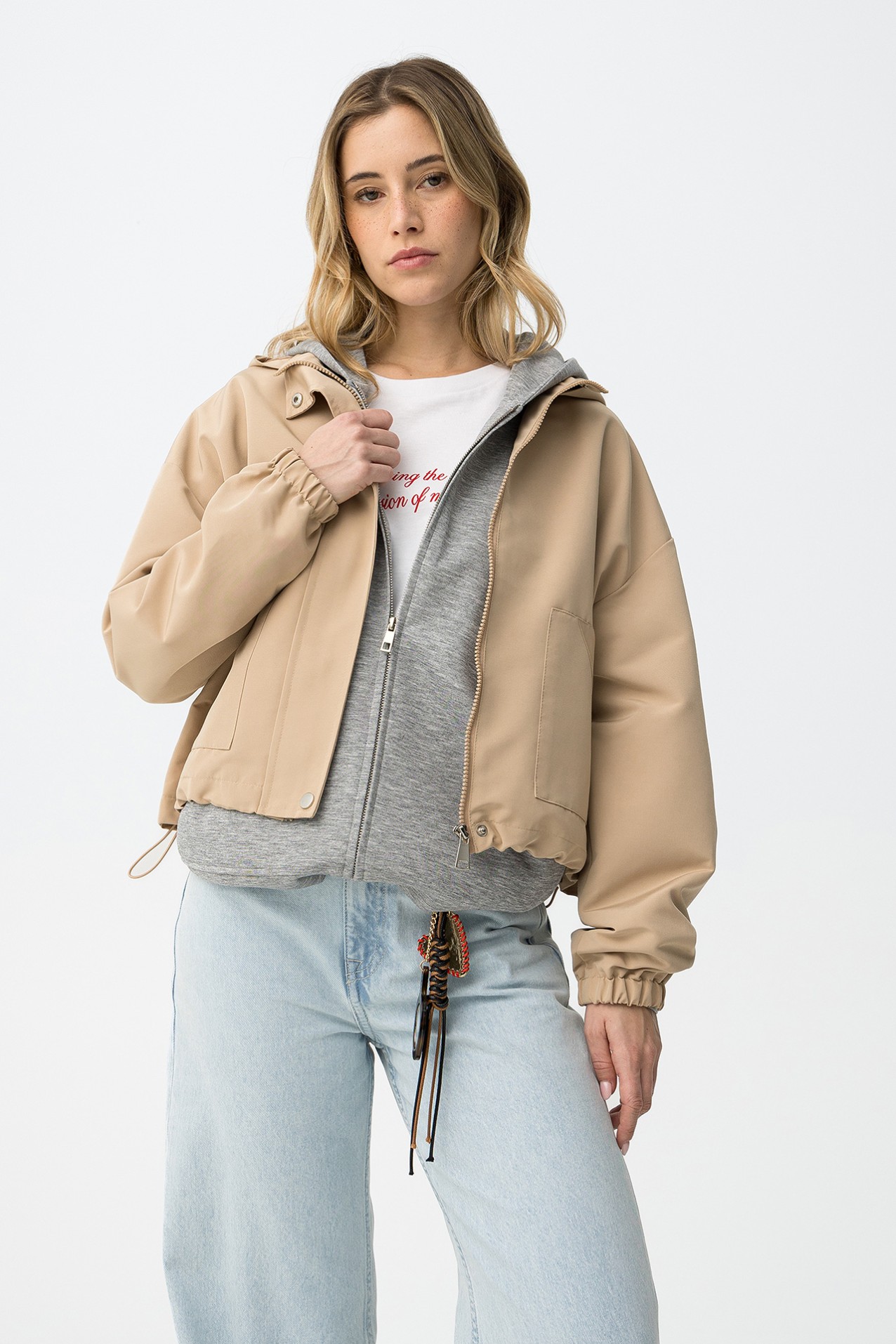 Beige Relaxed Jacket