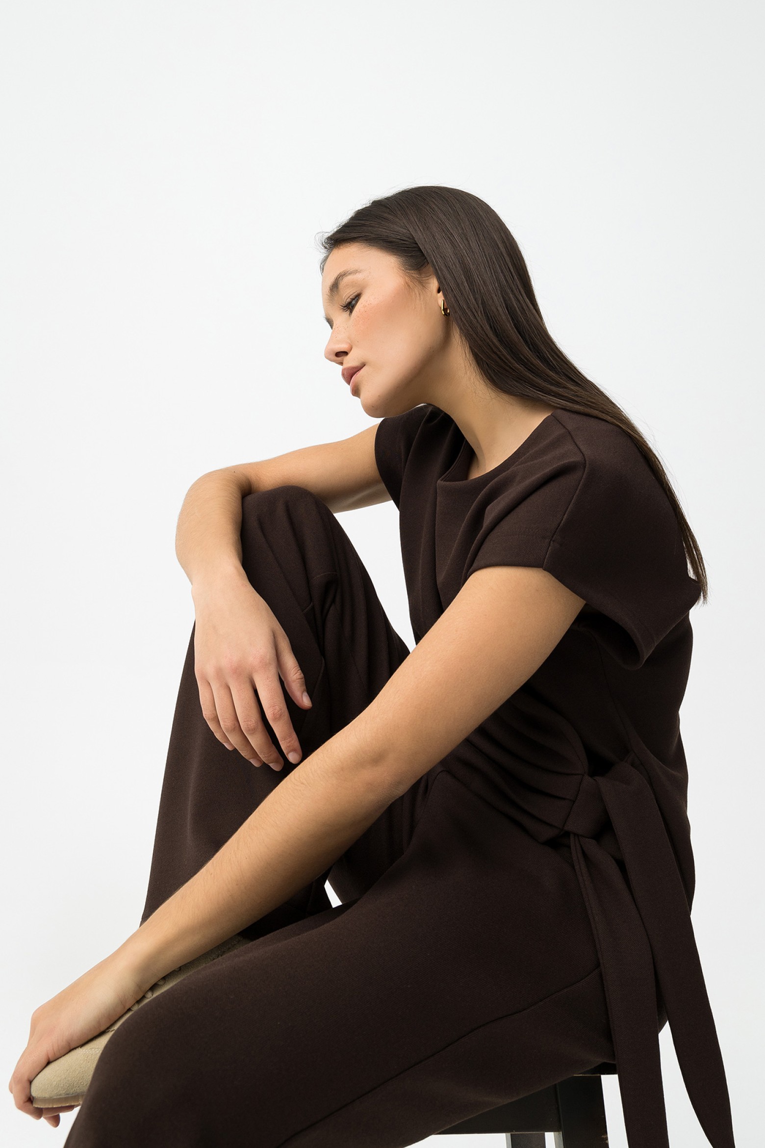 T-shirt Relaxed Chocolate