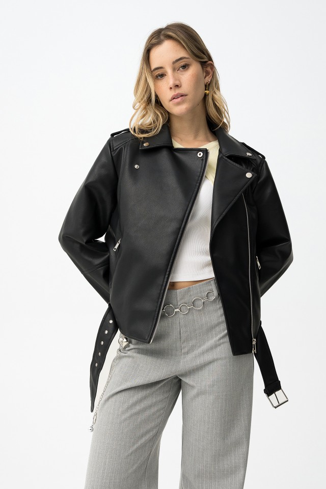 Black Jacket with Belt