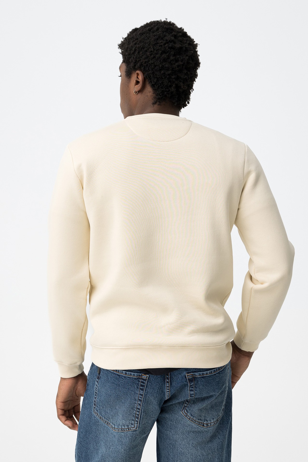 Sweatshirt Bege Casual