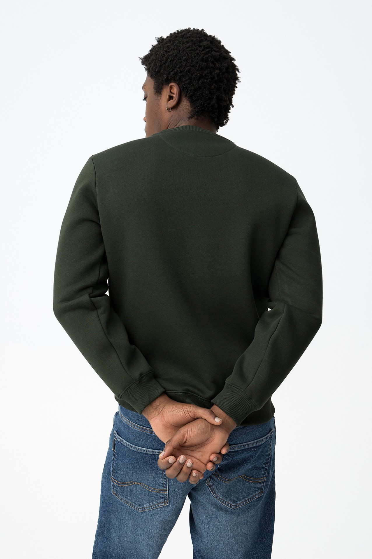 Sweatshirt Verde Casual