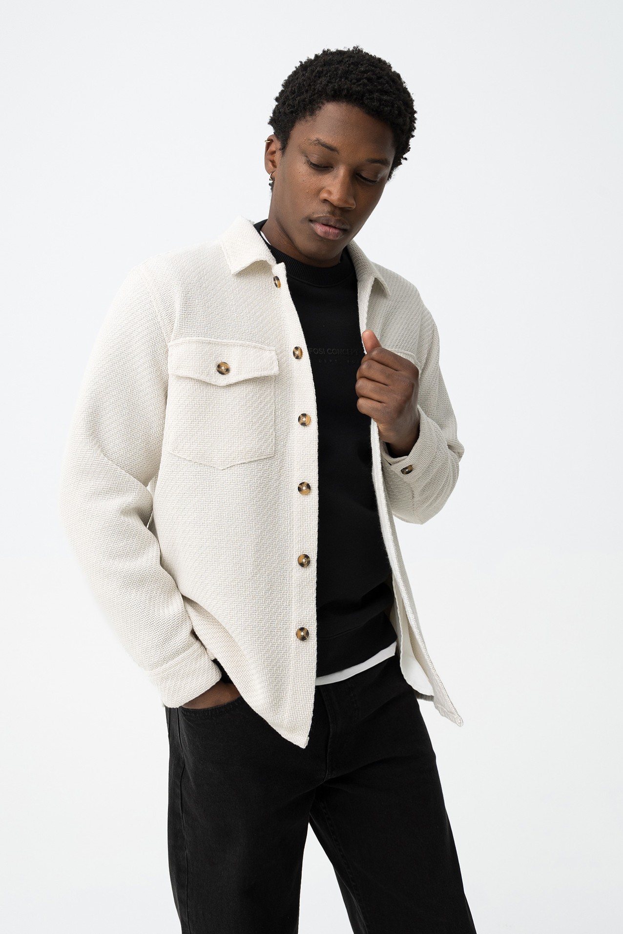 Camisa Oversize Bege