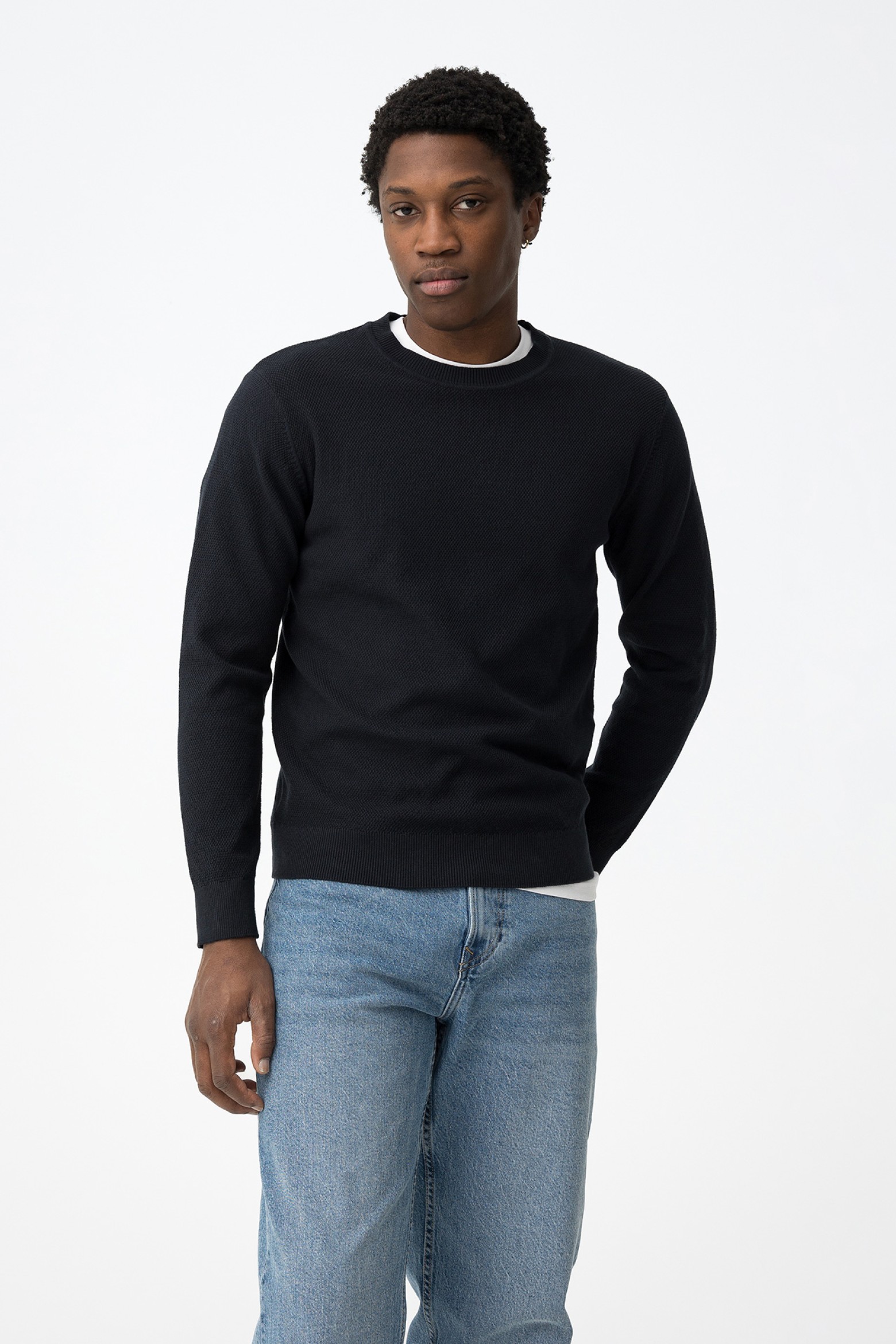 Dark Blue Knit Sweater