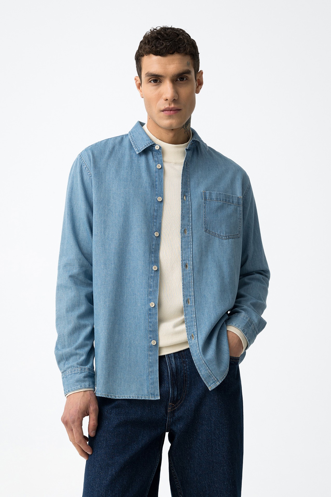 Regular Fit Denim Shirt