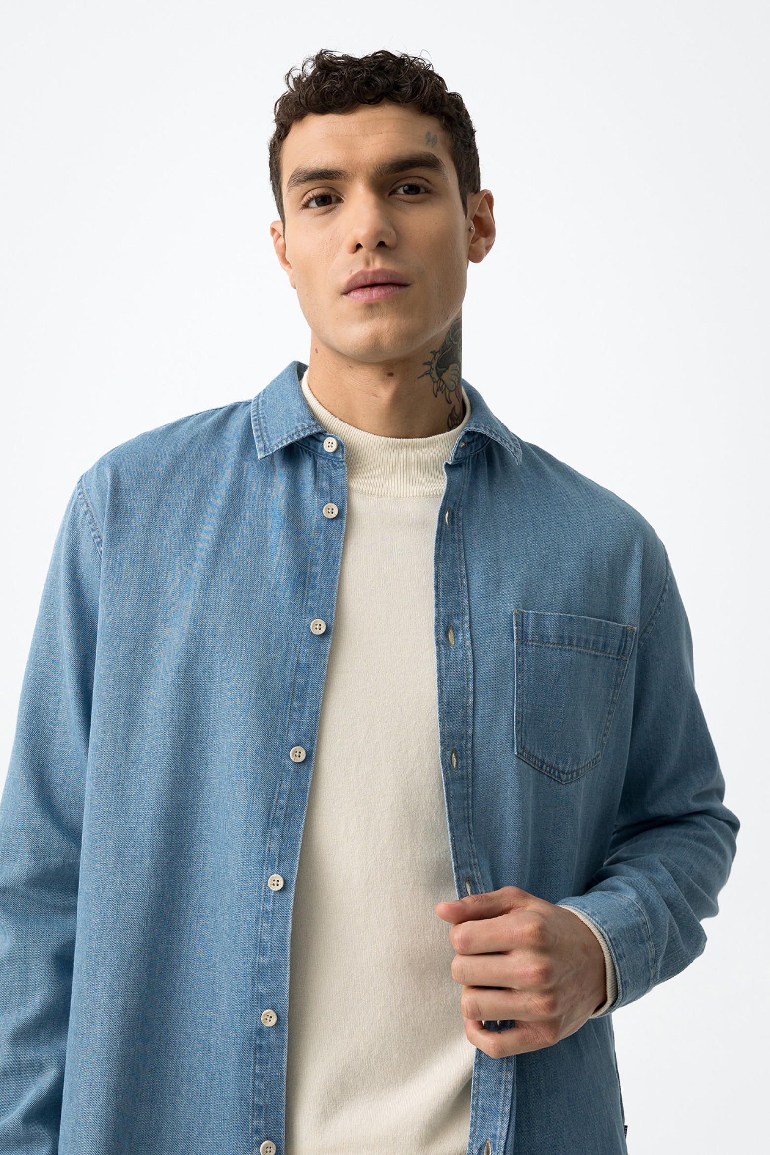 Regular Fit Denim Shirt