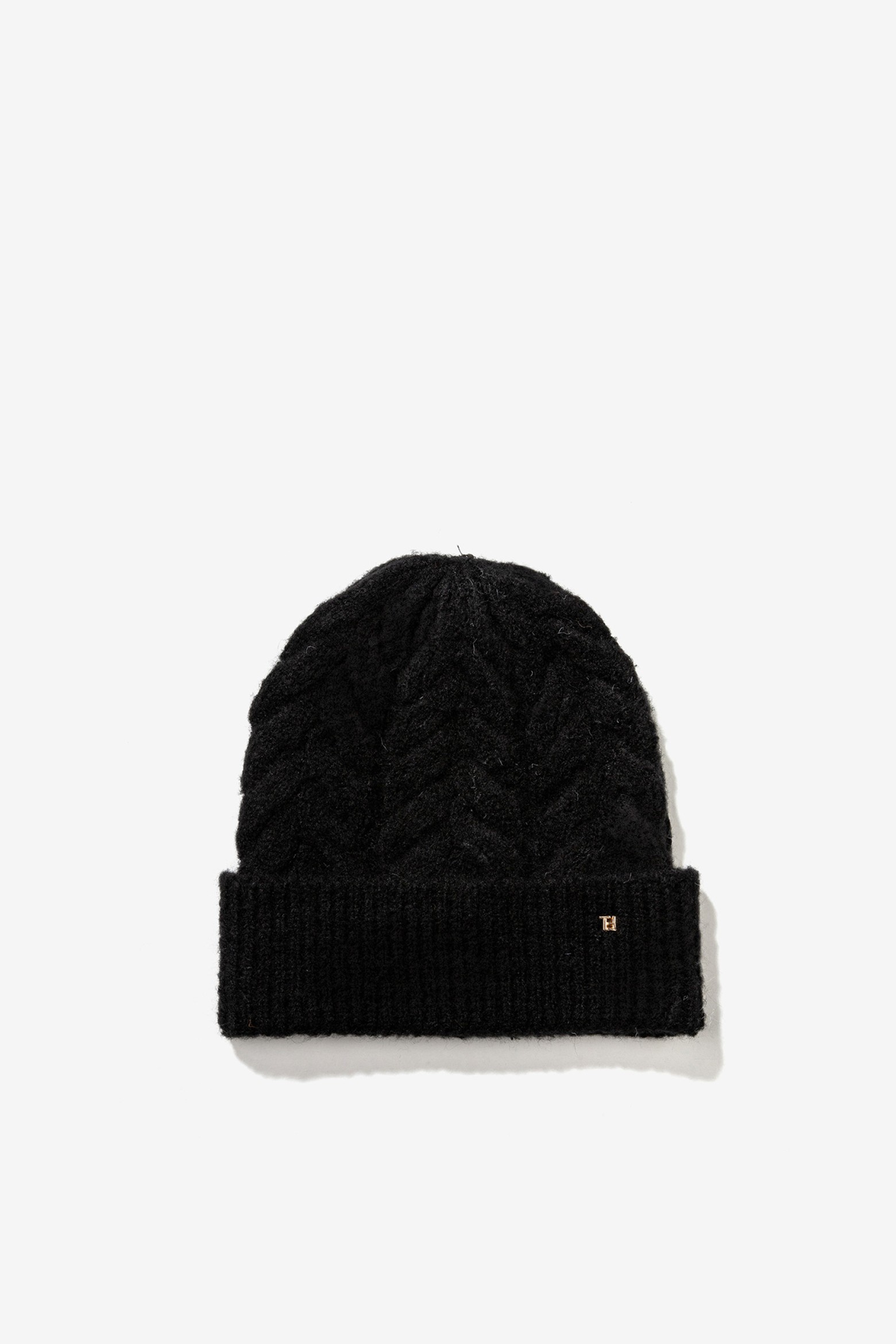 Gorro preto em malha