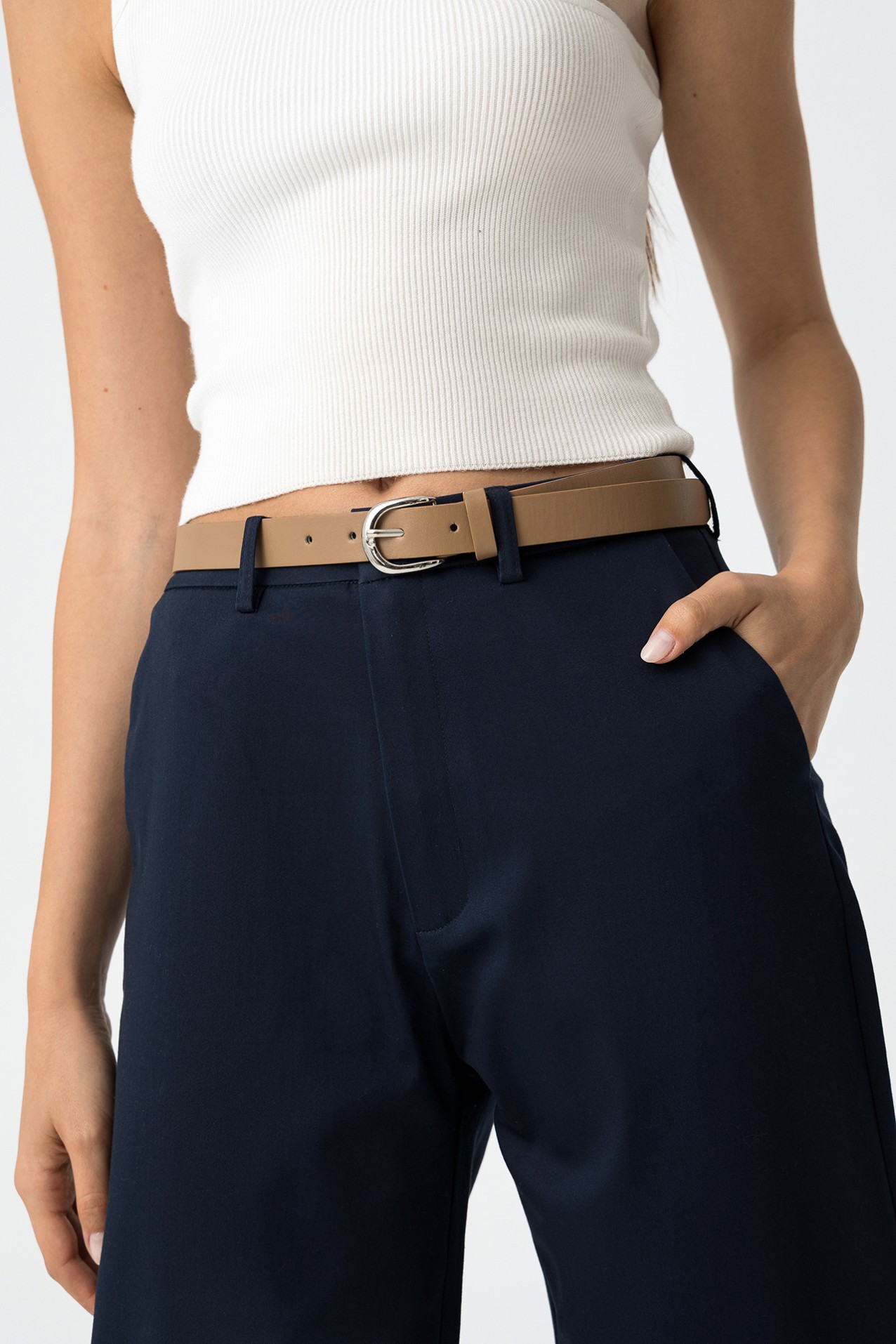 Tailored Pants with Belt