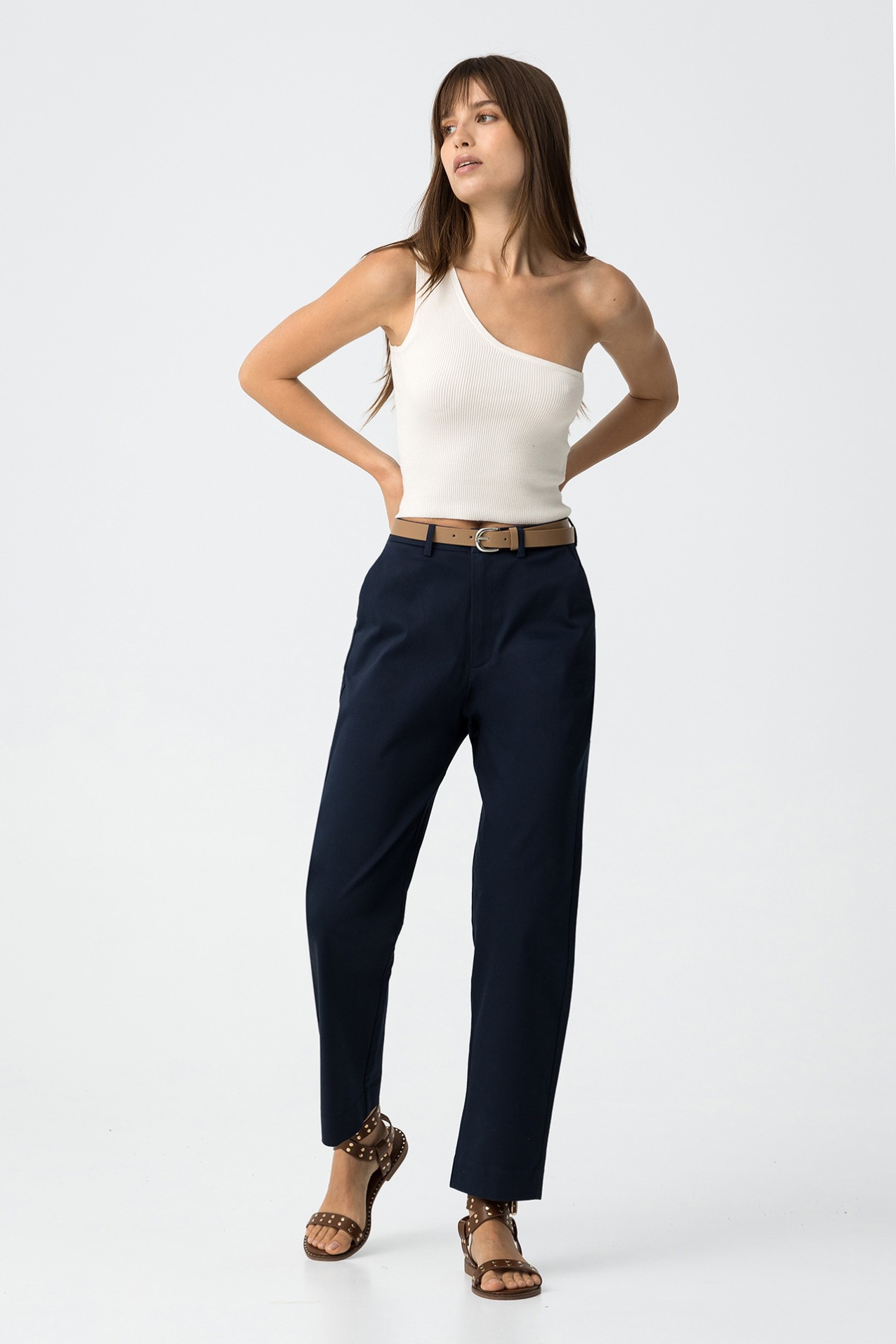 Tailored Pants with Belt