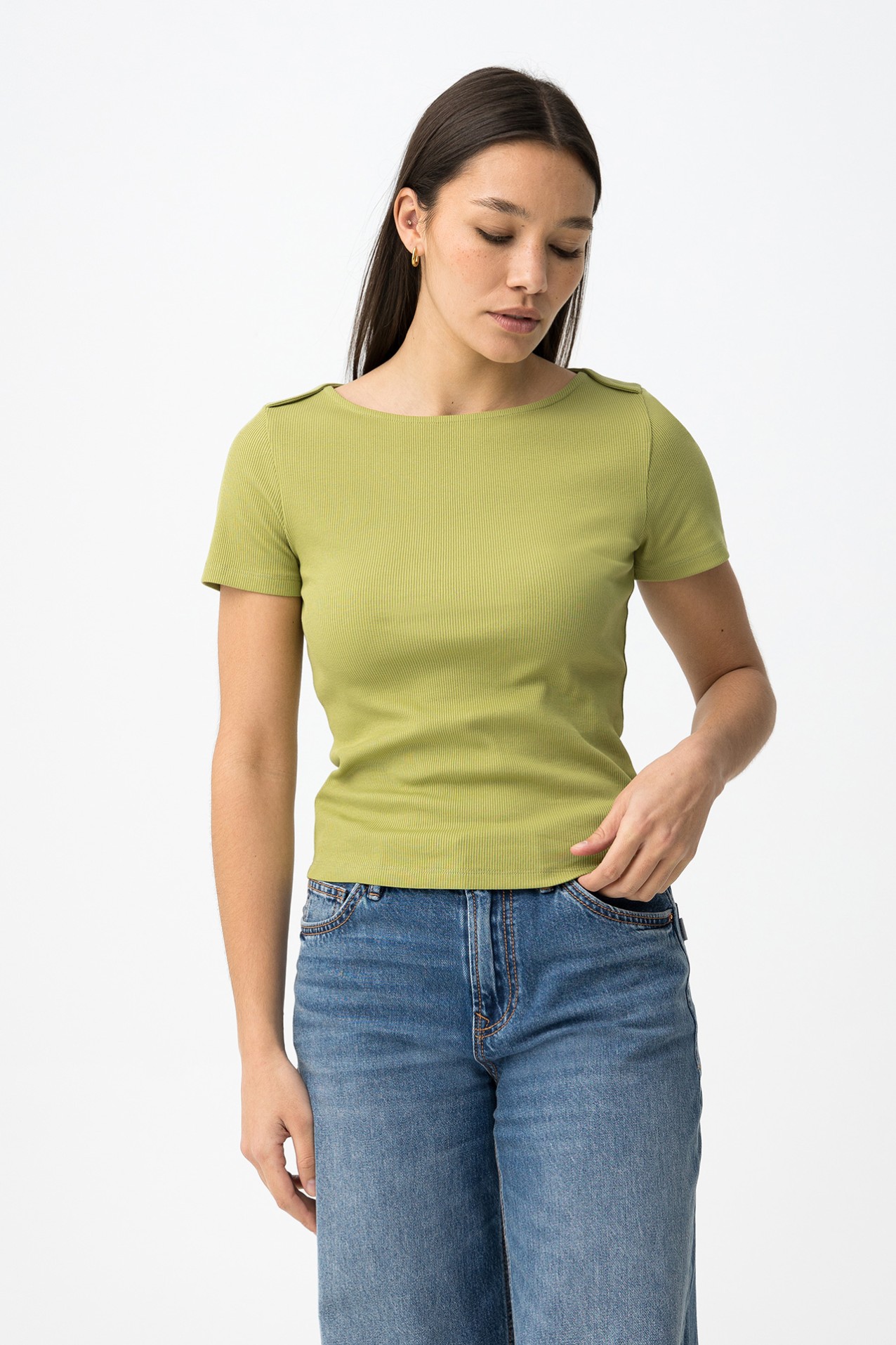 Green Super Slim T-shirt