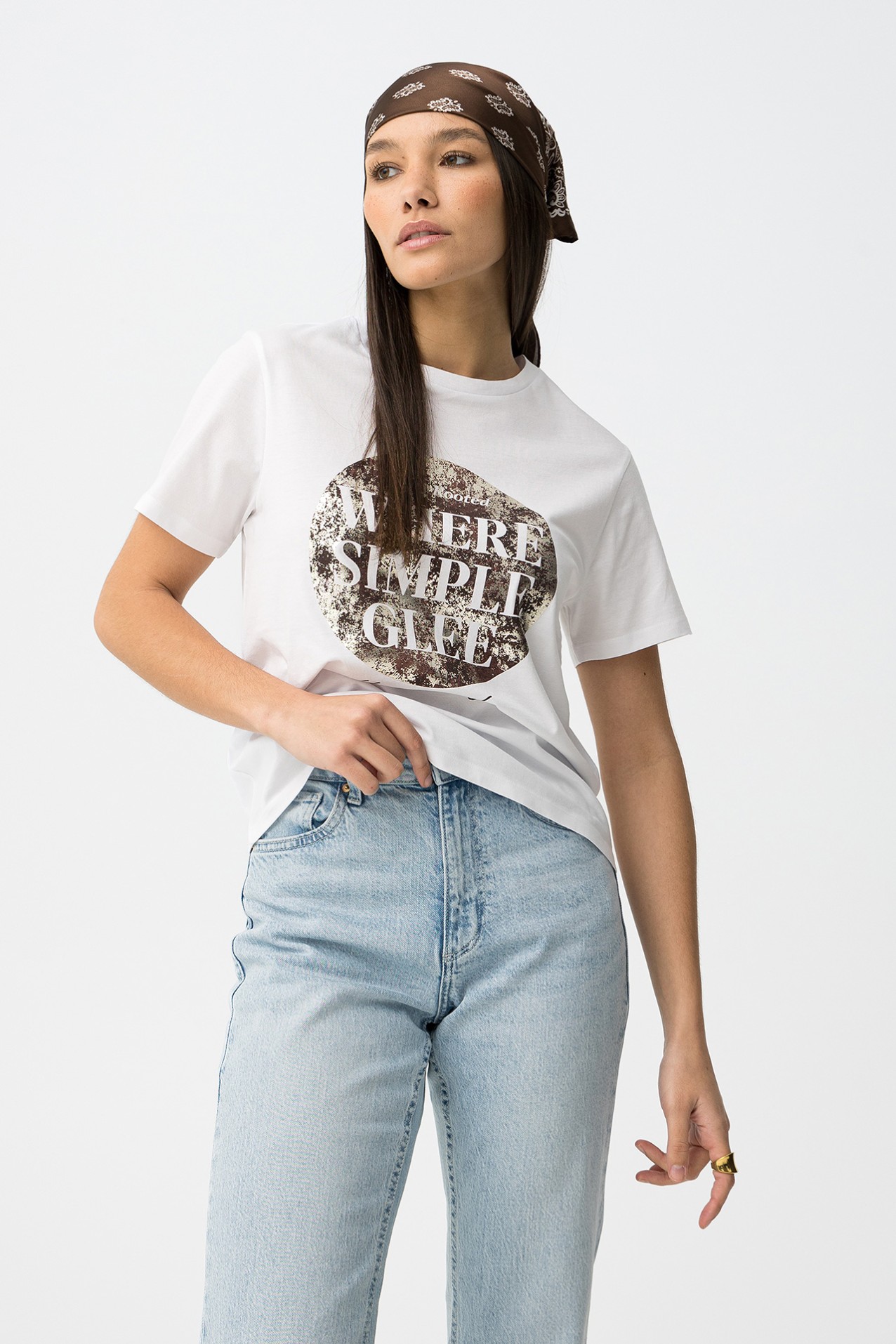 White Short Sleeve Graphic Tee