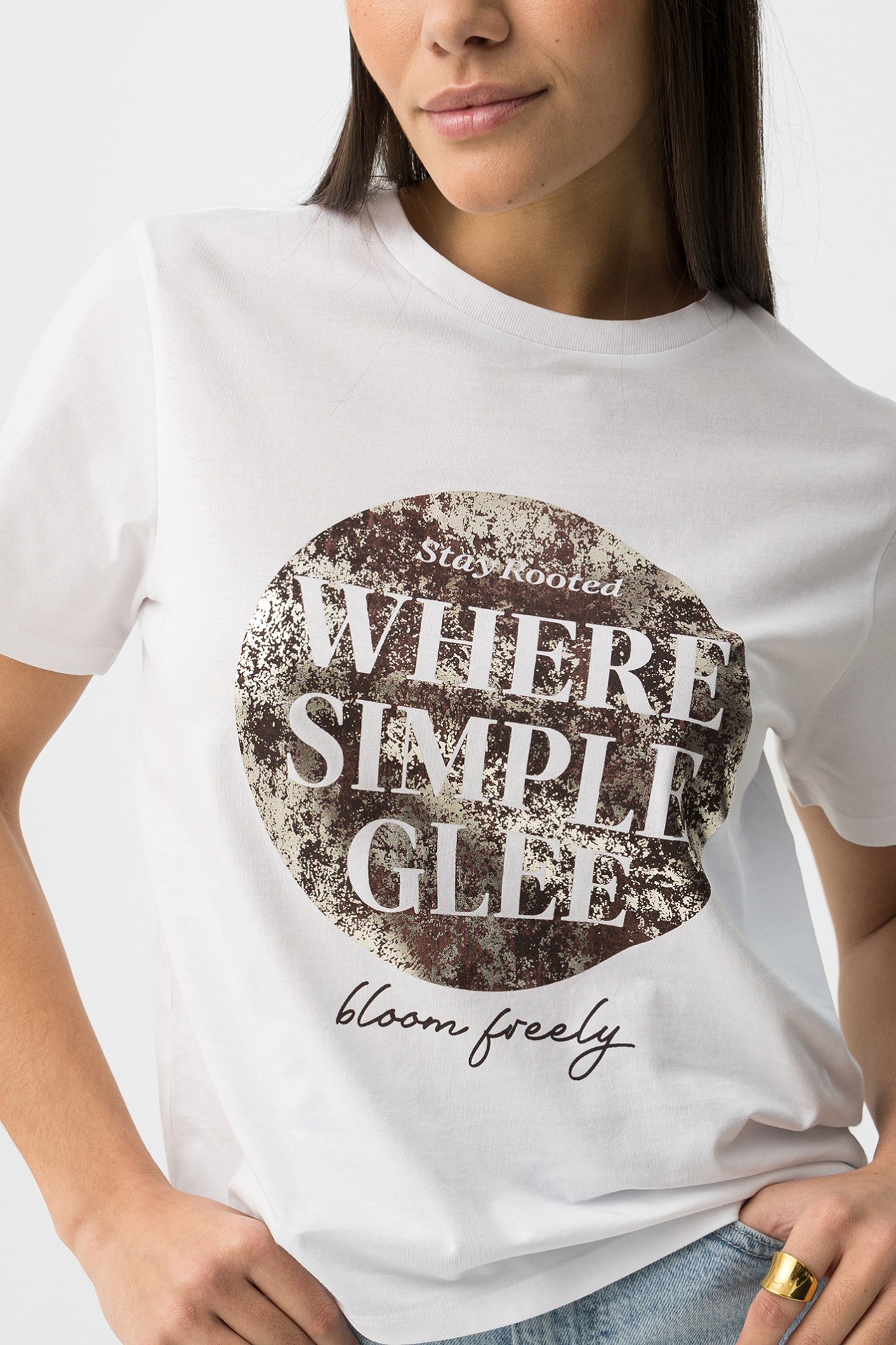 White Short Sleeve Graphic Tee