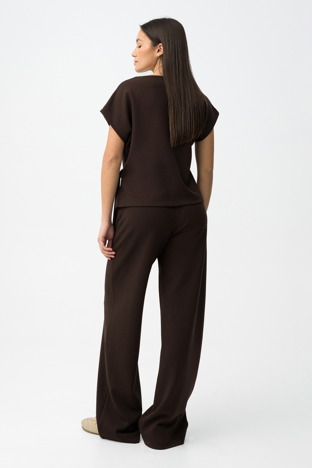 Chocolate Wide Leg Trousers