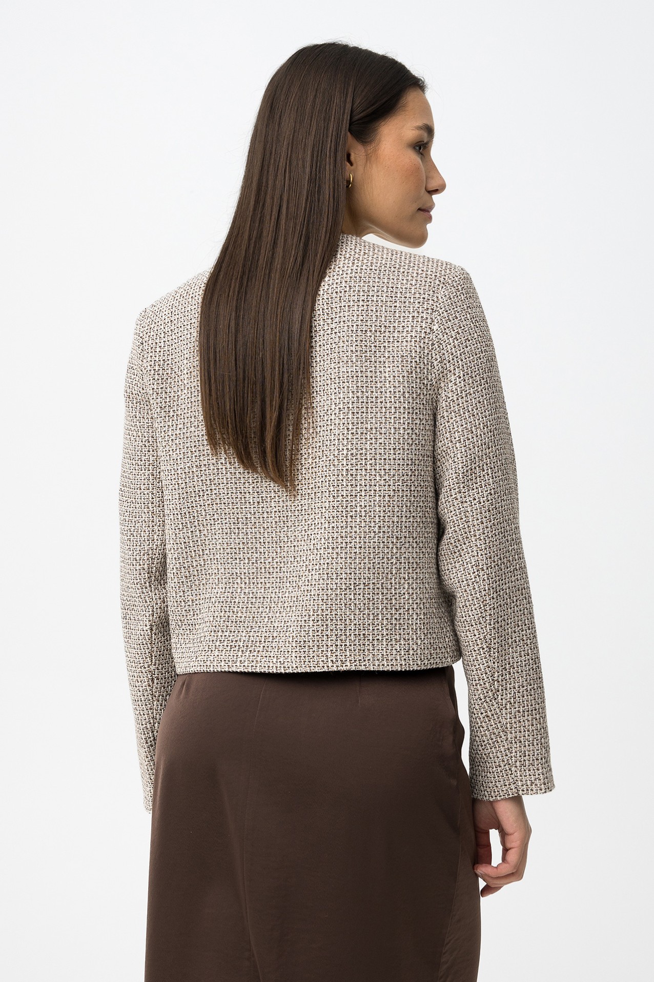 Casaco Bege Texturizado