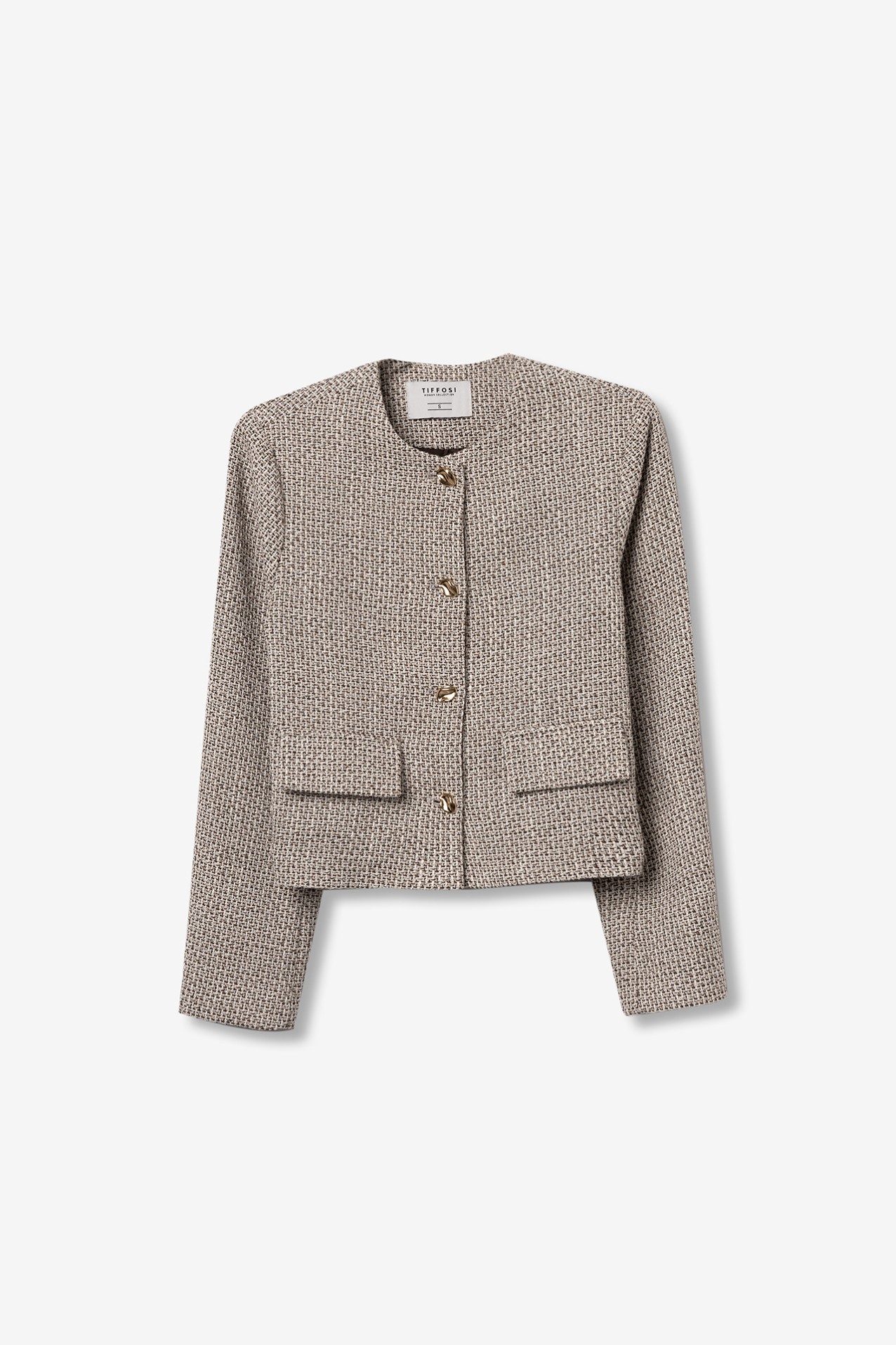 Casaco Bege Texturizado