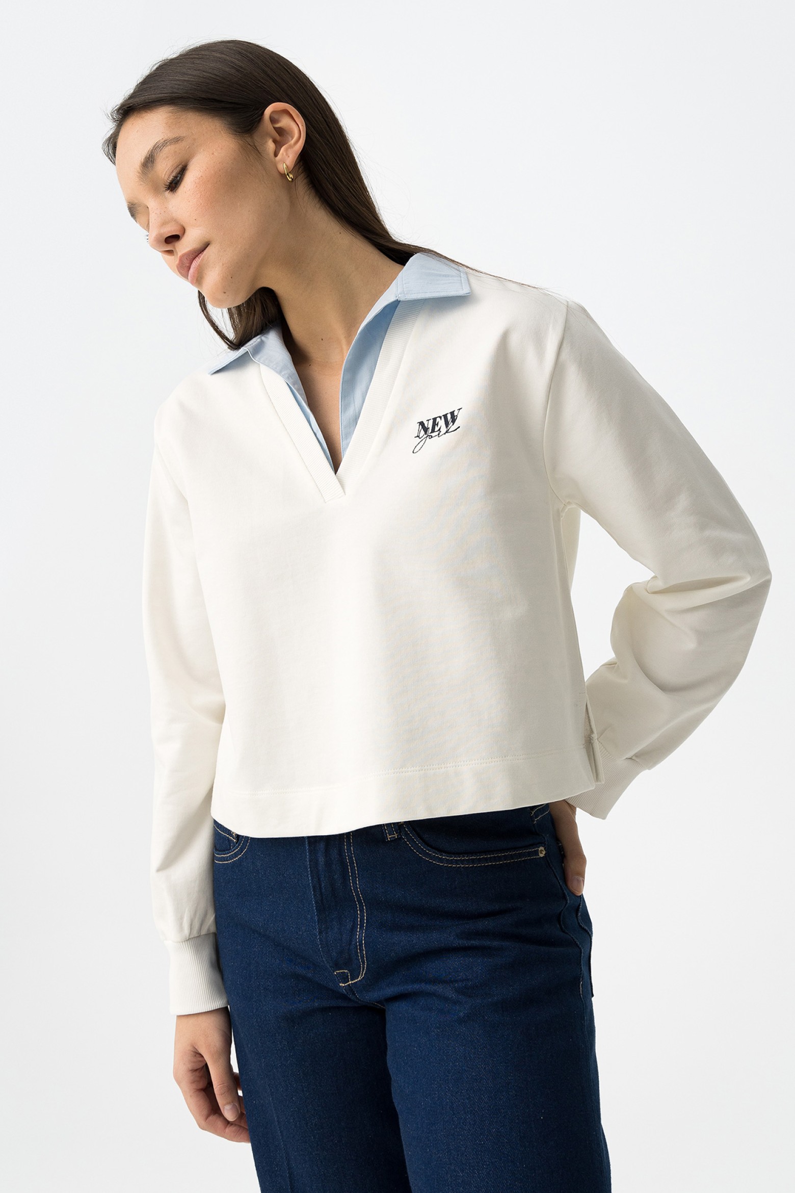 Long Sleeve White T-shirt