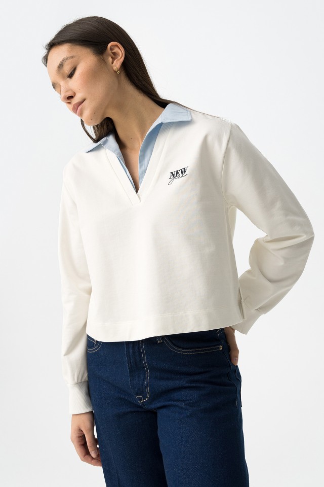 Long Sleeve White T-shirt