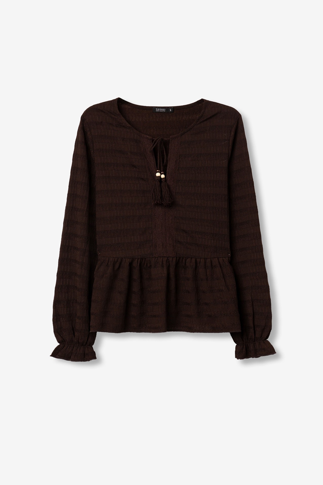 T-shirt Manga Comprida Chocolate