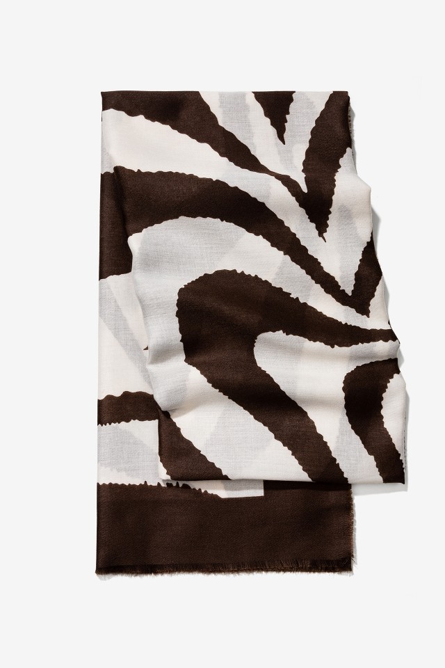 Len�o Estampado Chocolate